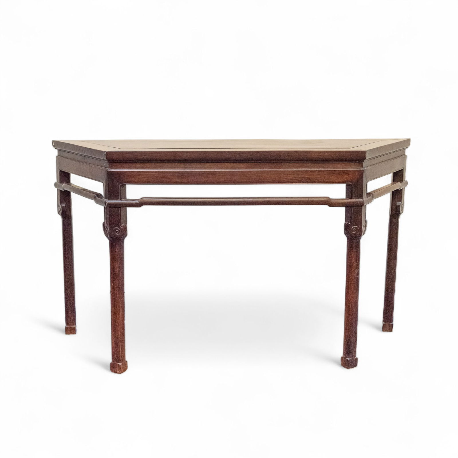 A Chinese Zitan Trapezoid Table (Y) (1 of 5)