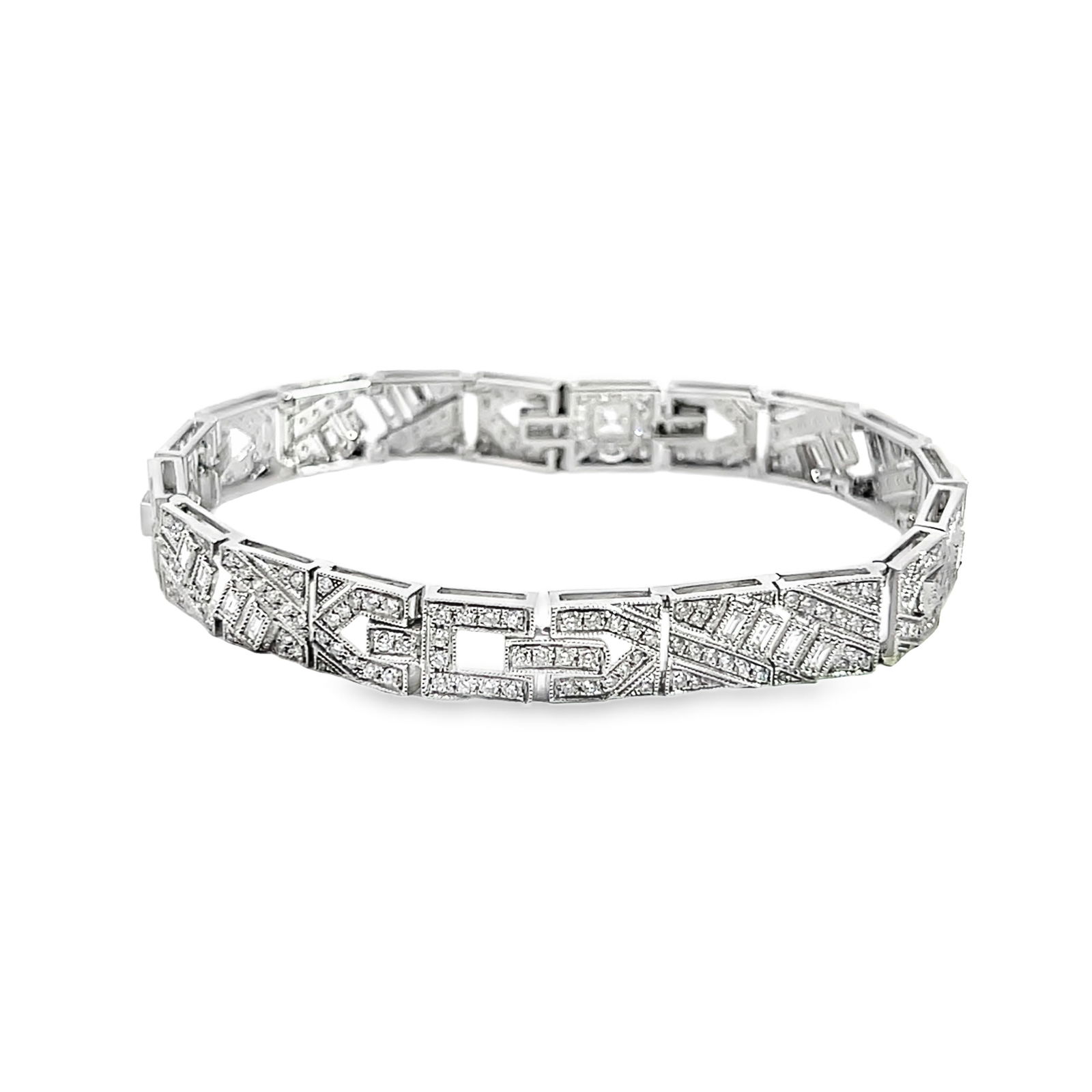 Diamond and 18k White Gold Bracelet (1 of 8)