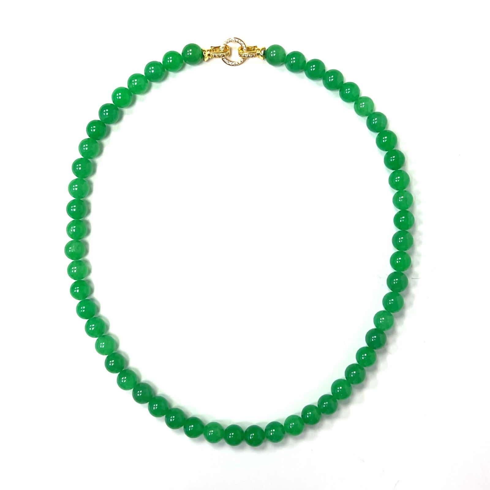 Jadeite Beads Necklace (1 of 1)