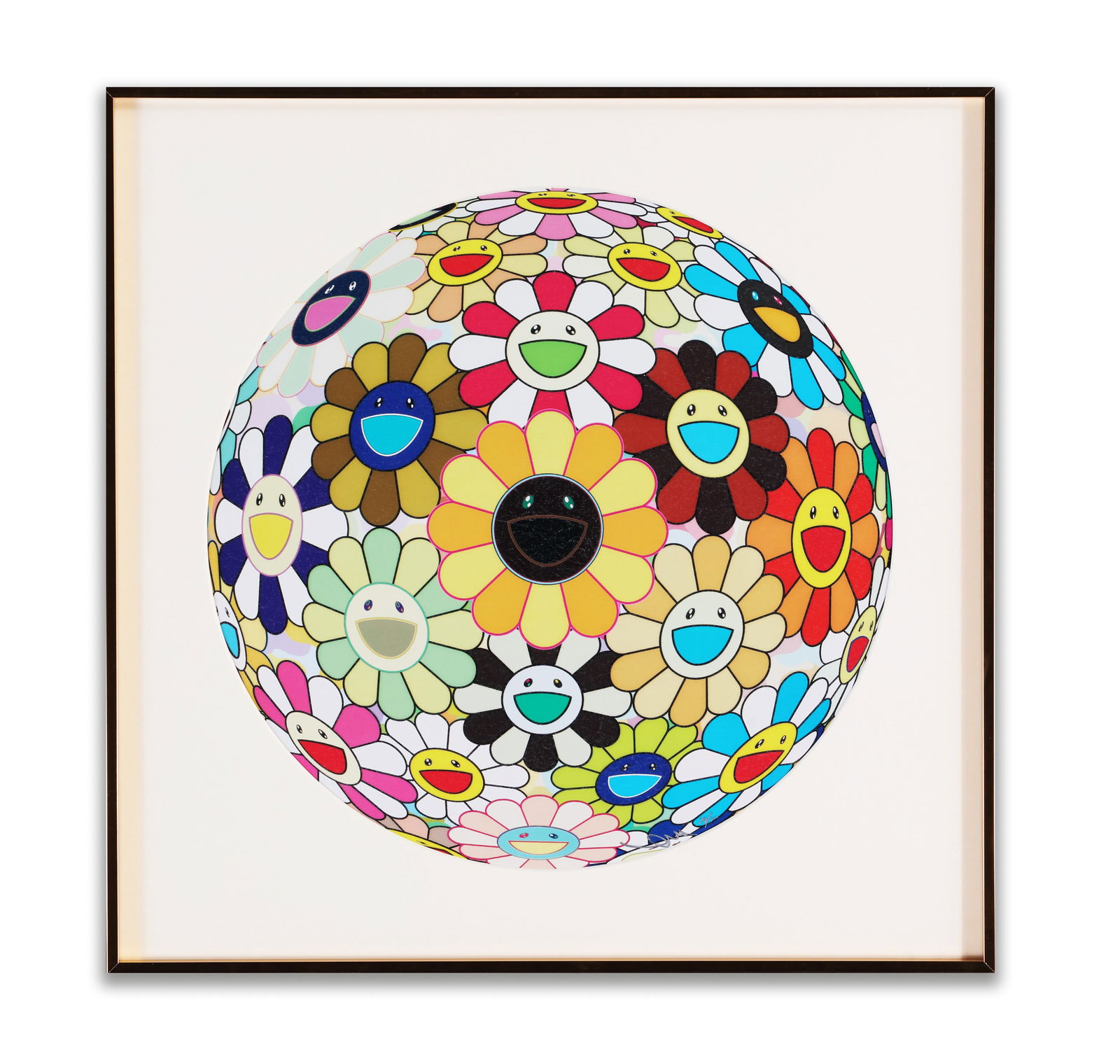 TAKASHI MURAKAMI, ATTRIBUTED TO, OFFSET LITHOGRAPH 'FLOWERBALL' (1 of 2)