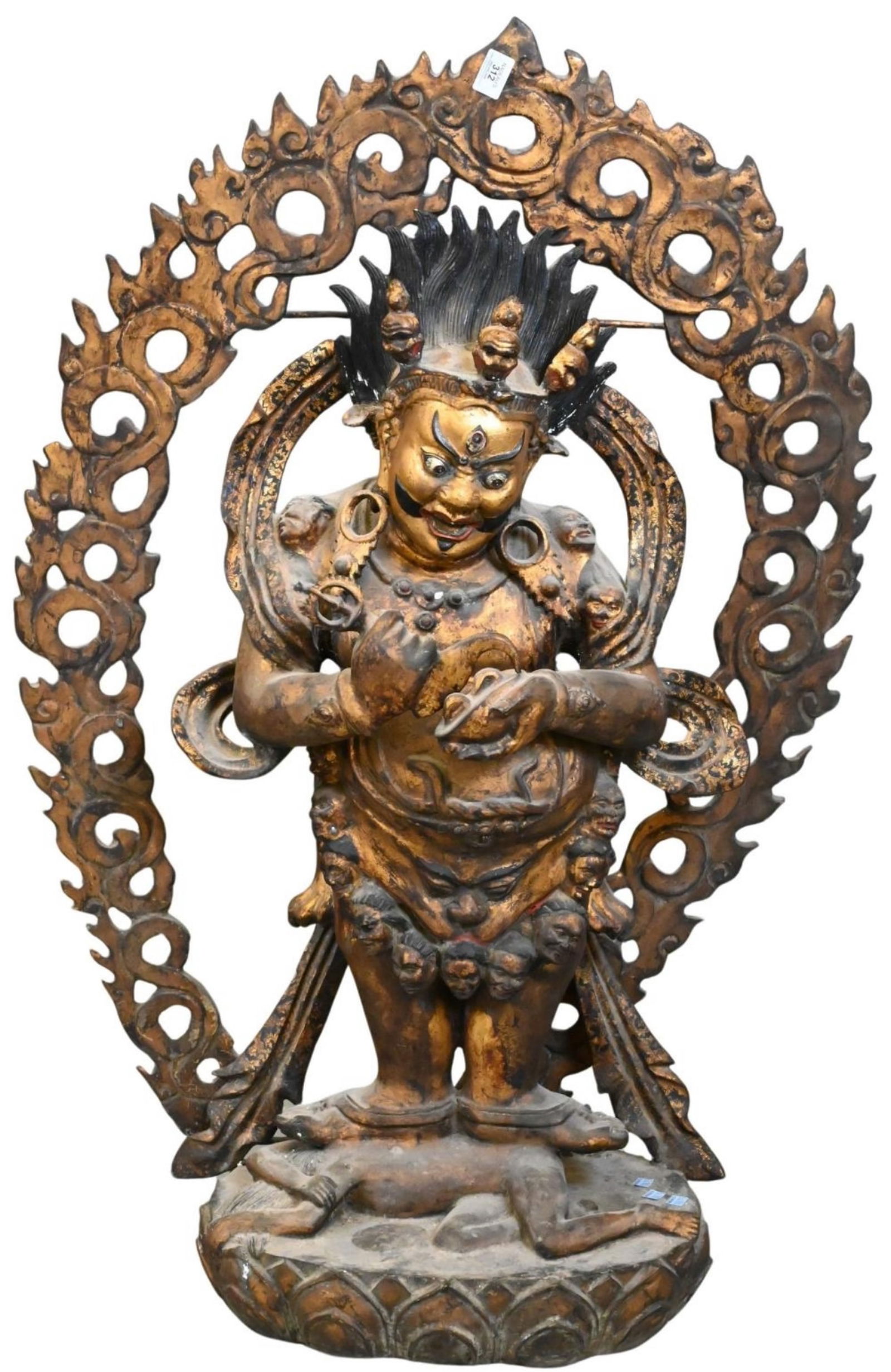 MASSIVE TIBETAN CHINESE BRONZE BUDDHA (1 of 5)