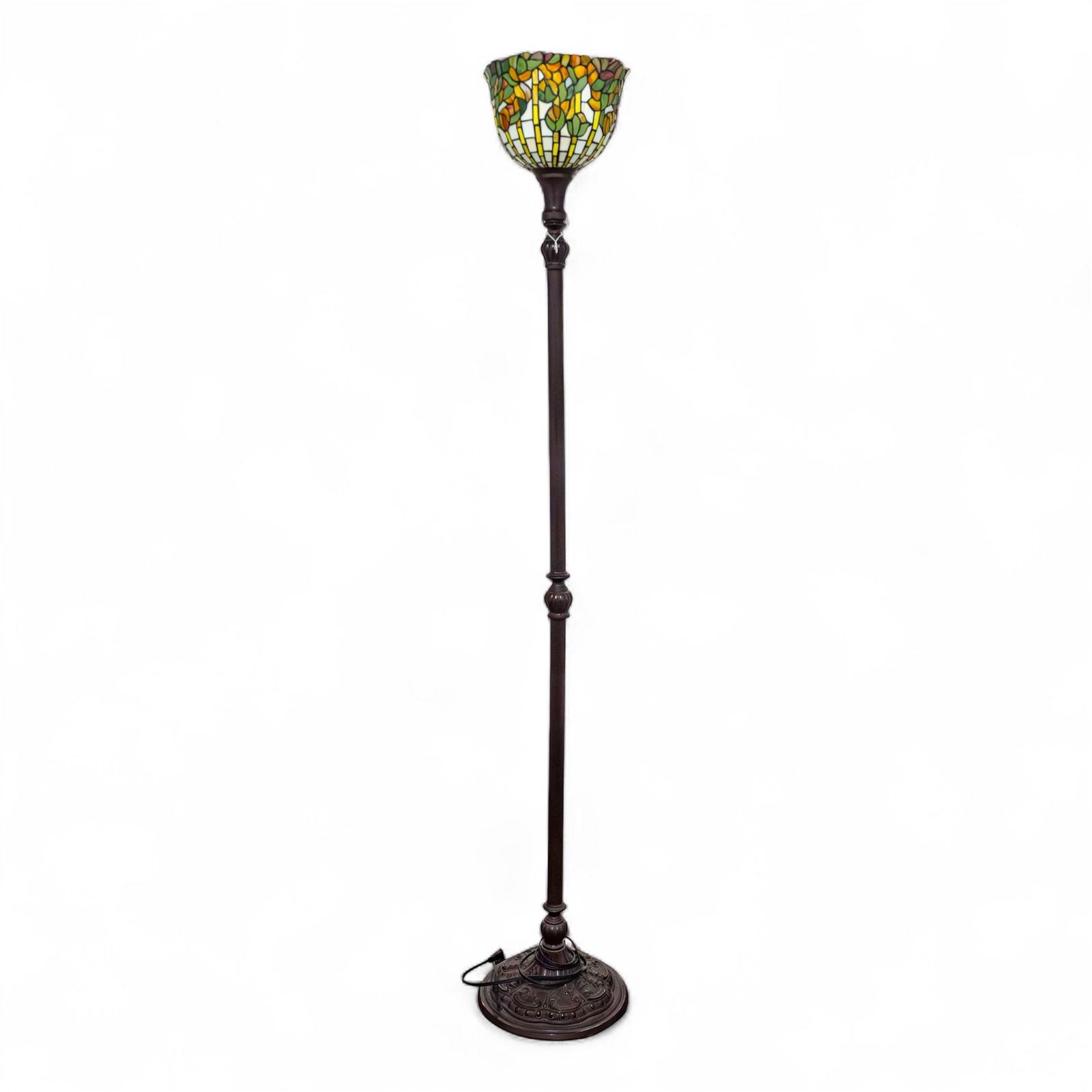 TIFFANY-STYLE STAINED GLASS FLOOR LAMP (1 of 5)