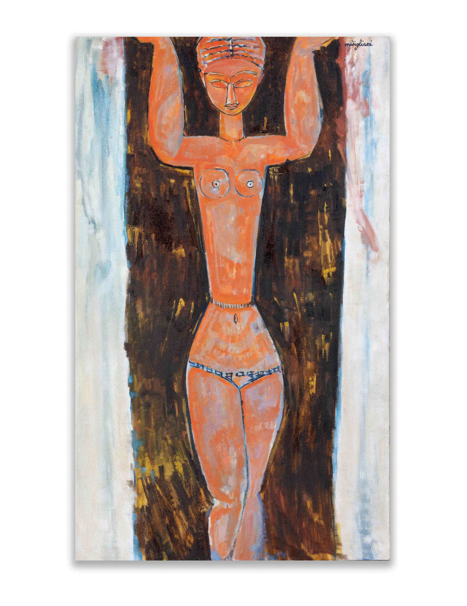 AMEDEO MODIGLIANI (1884-1920), ATTRIBUTED TO, OIL ON CANVAS (1 of 2)