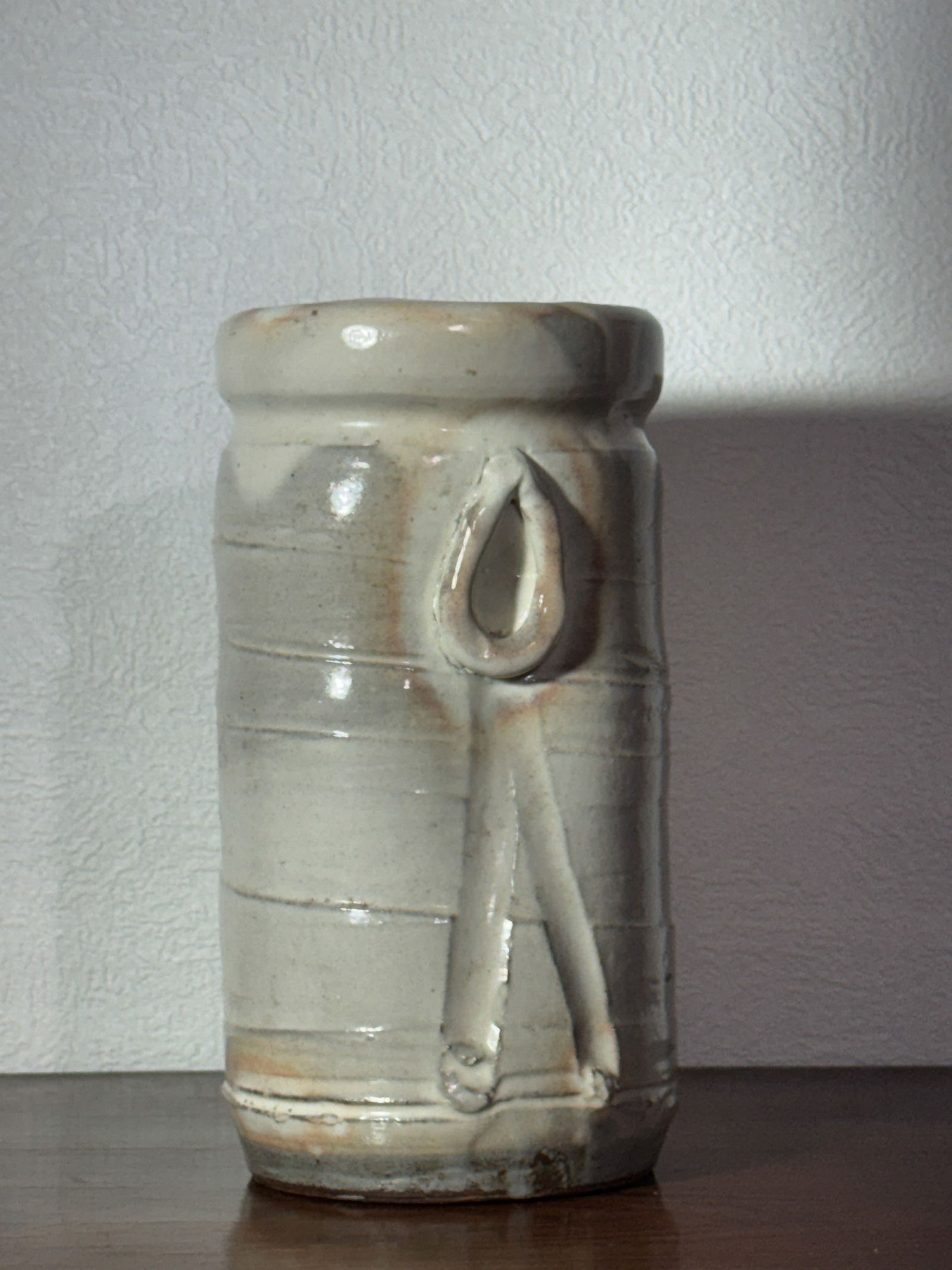 JAPANESE STUDIO POTTERY IKEBANA VASE (1 of 6)