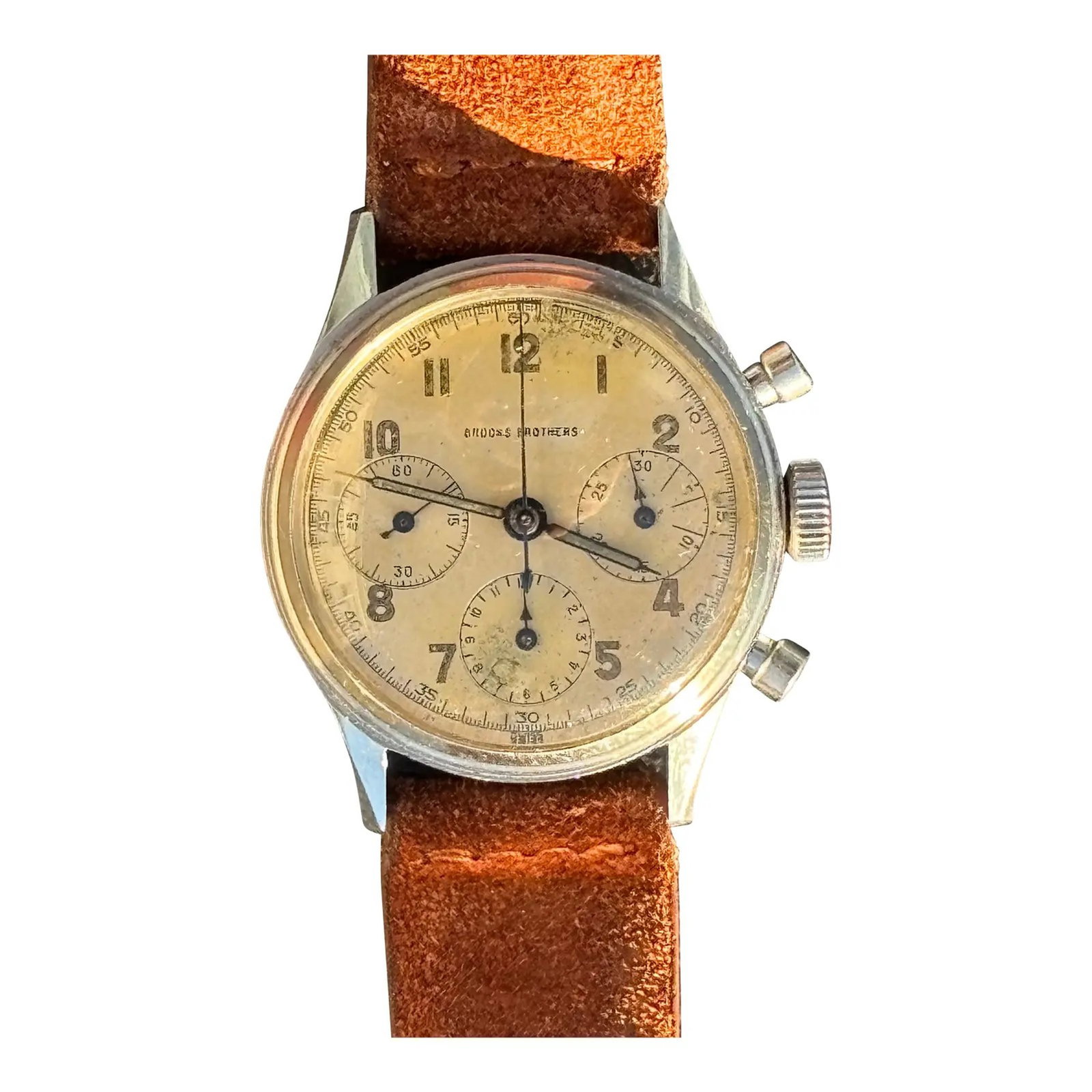 VINTAGE STAINLESS STEEL MEN'S CHRONOGRAPH WRISTWATCH (1 of 1)