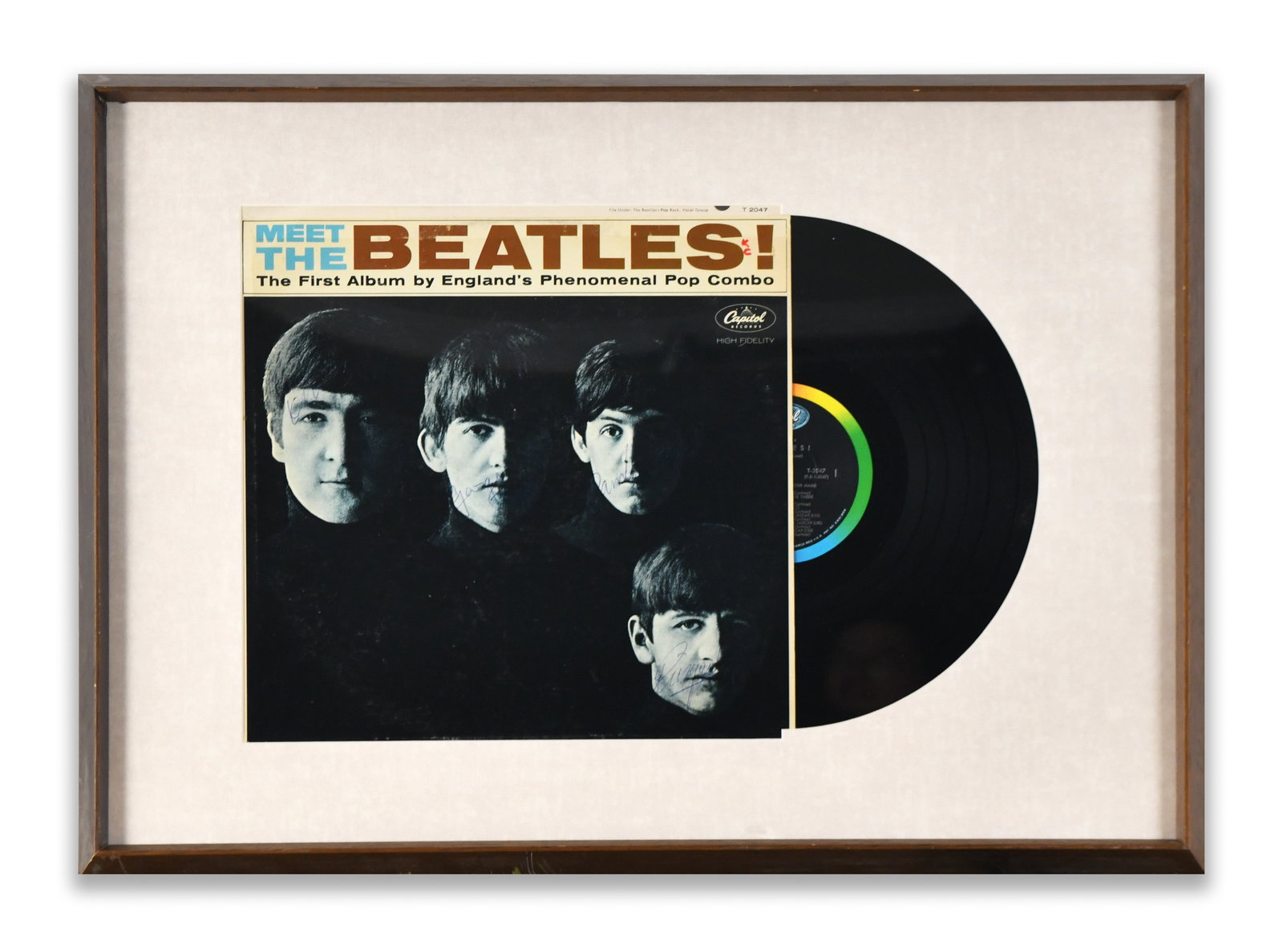 ALBUM DISPLAY "MEET THE BEATLES!" BEARING SIGNATURES ATTRIBUTED TO THE BEATLES (1 of 1)