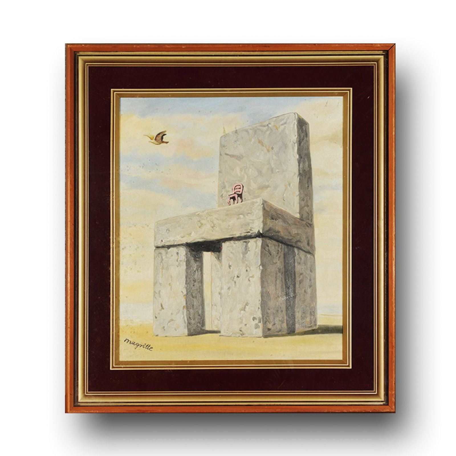 RENE MAGRITTE (1898-1967), IN THE STYLE OF, LA LEGENDE CENTENAIRE II, OIL ON CANVAS (1 of 2)