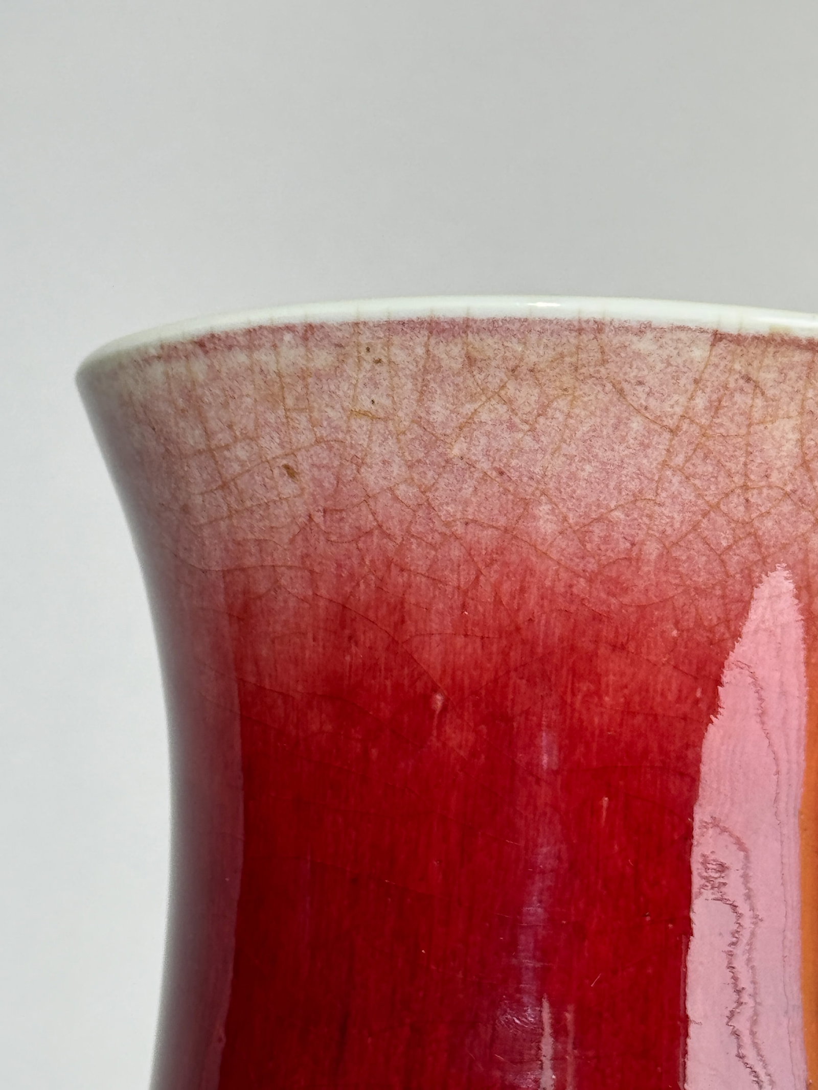 A CHINESE LANGYAO KILN OXBLOOD PORCELAIN VASE - 2