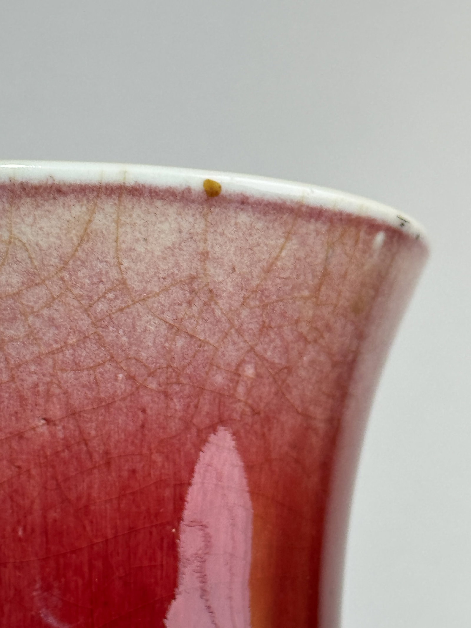 A CHINESE LANGYAO KILN OXBLOOD PORCELAIN VASE - 6