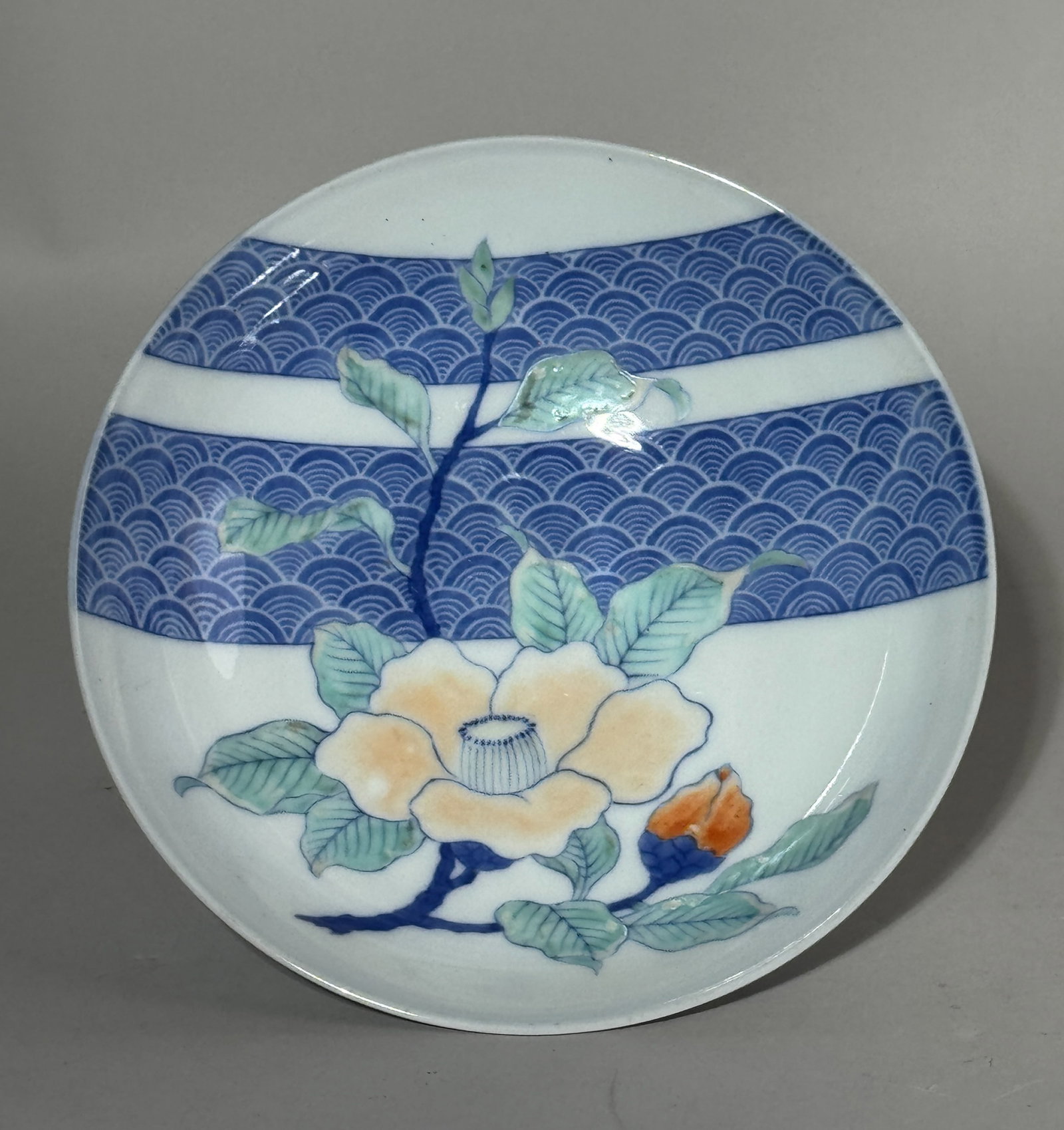 A JAPANESE NABESHIMA PORCELAIN DISH WITH PEONY (1 of 12)