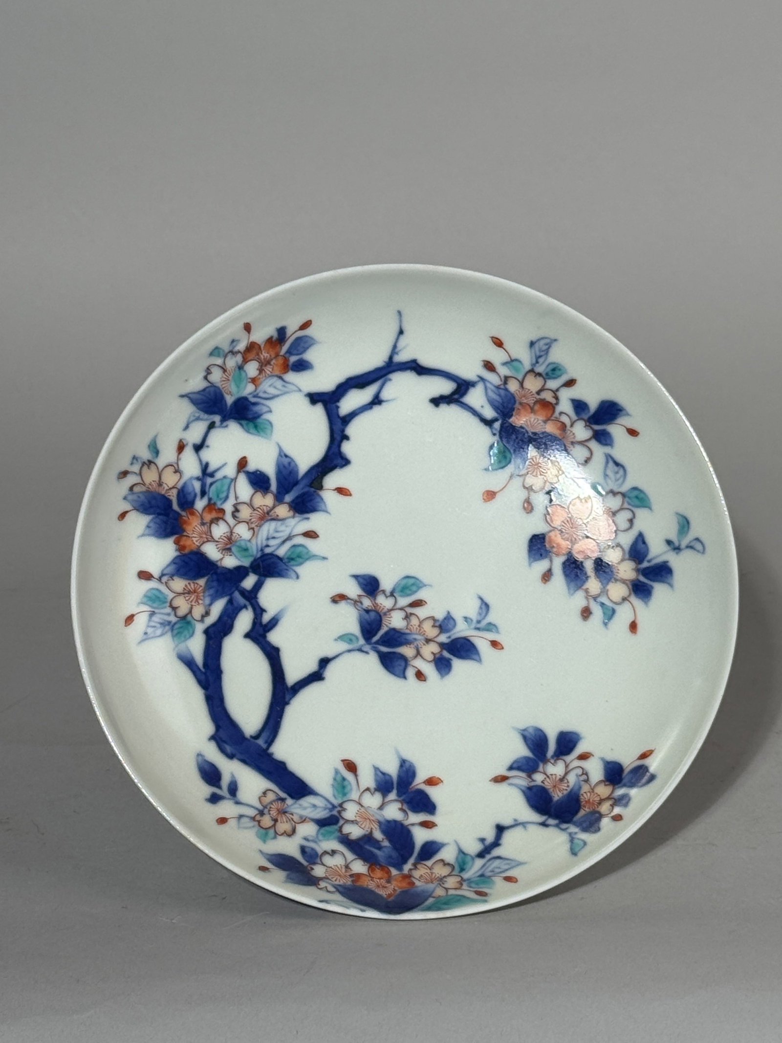 A JAPANESE NABESHIMA PORCELAIN DISH WITH SAKURA (1 of 11)