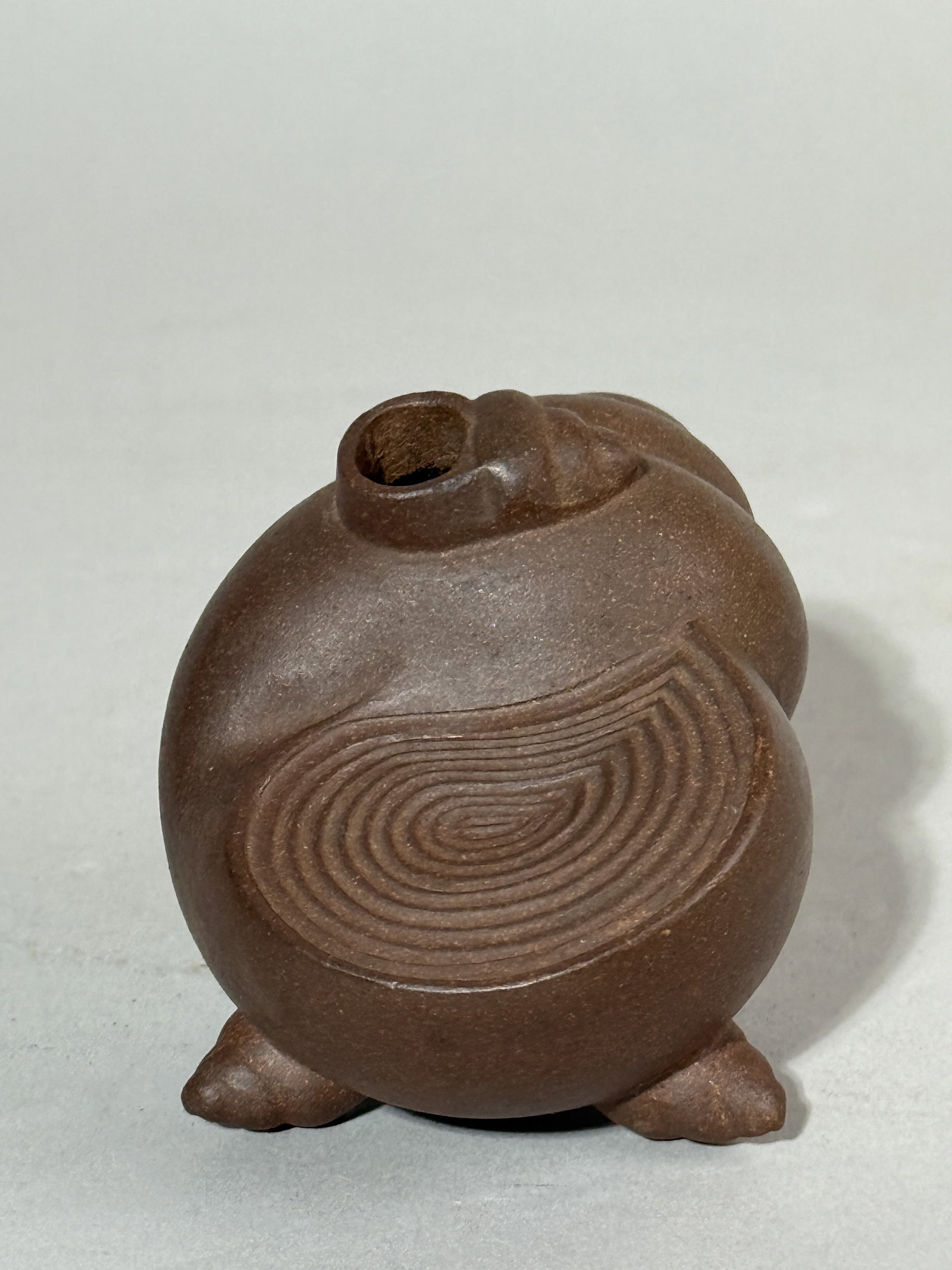 CHINESE YIXING SNAIL SCHOLAR WATER DROPPER - 2