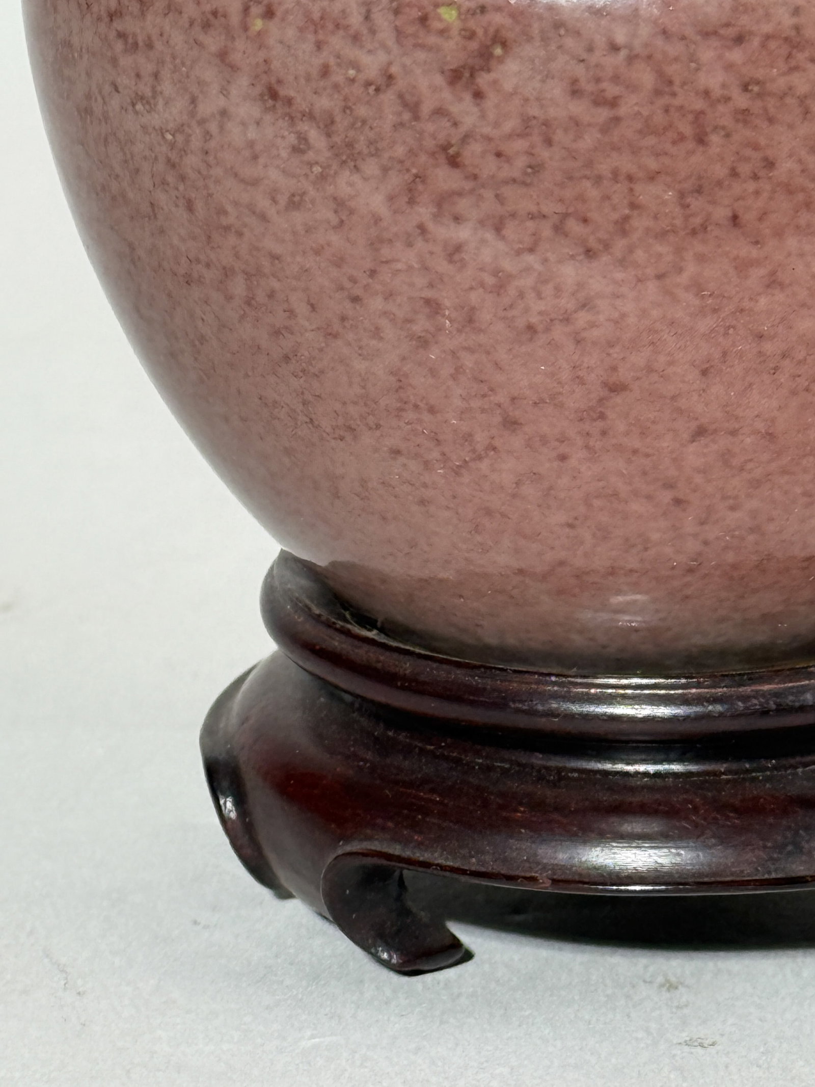 CHINESE PEACH BLOOM SCHOLAR PORCELAIN WATERPOT - 4
