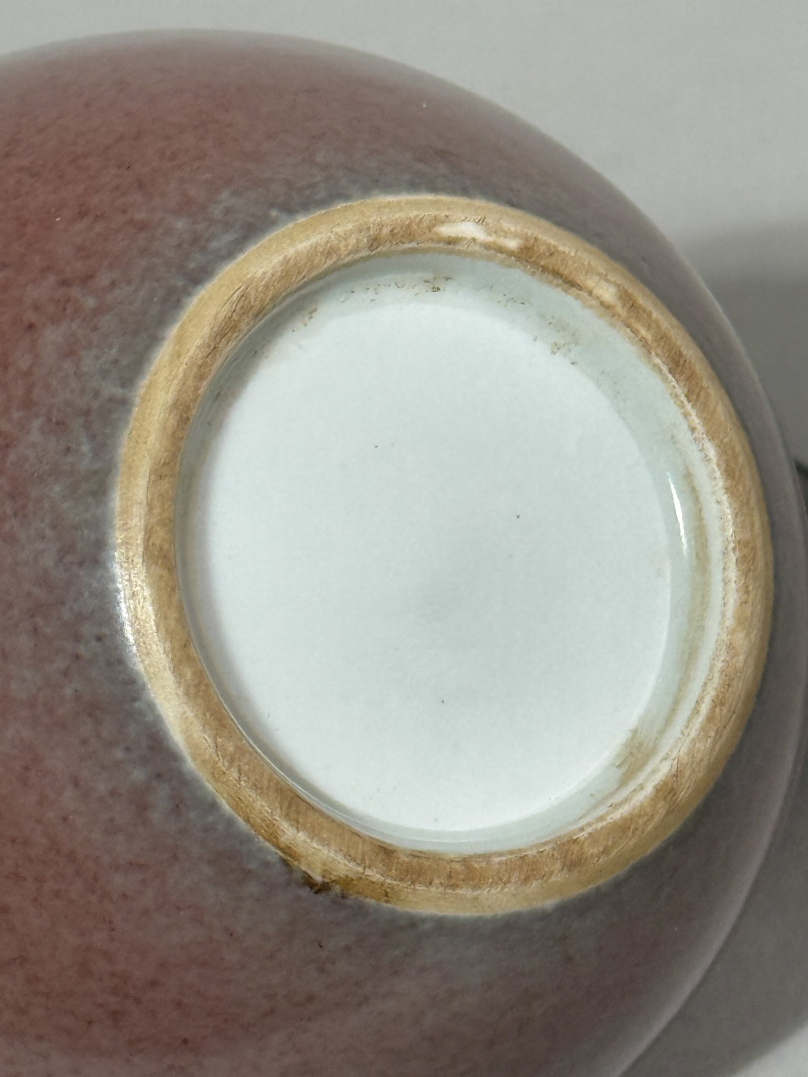 CHINESE PEACH BLOOM SCHOLAR PORCELAIN WATERPOT - 8