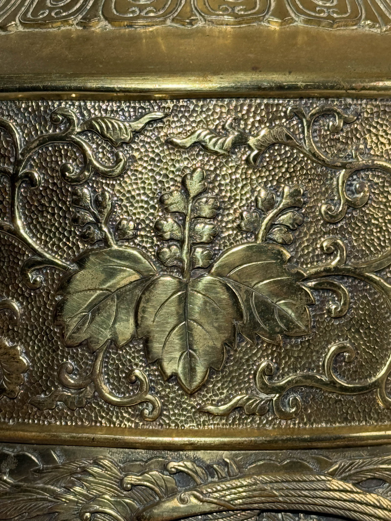 JAPANESE MEIJI BRONZE VASE WITH PHOENIX MOTIF - 2