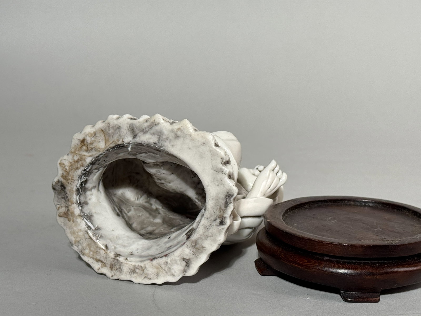 CHINESE DEHUA PORCELAIN SEATED LOHAN - 6