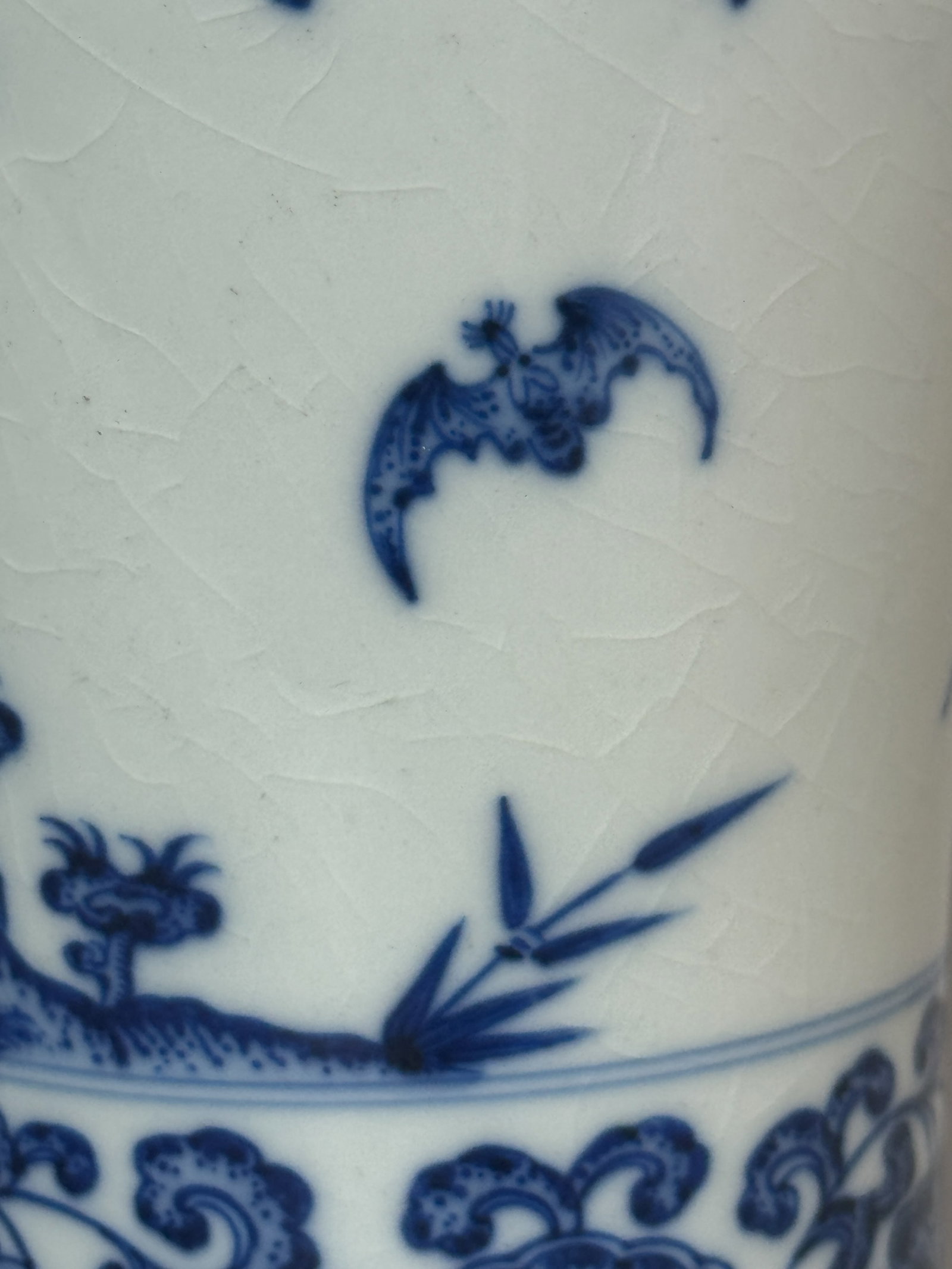 CHINESE BLUE AND WHITE PORCELAIN MEIPING - 10