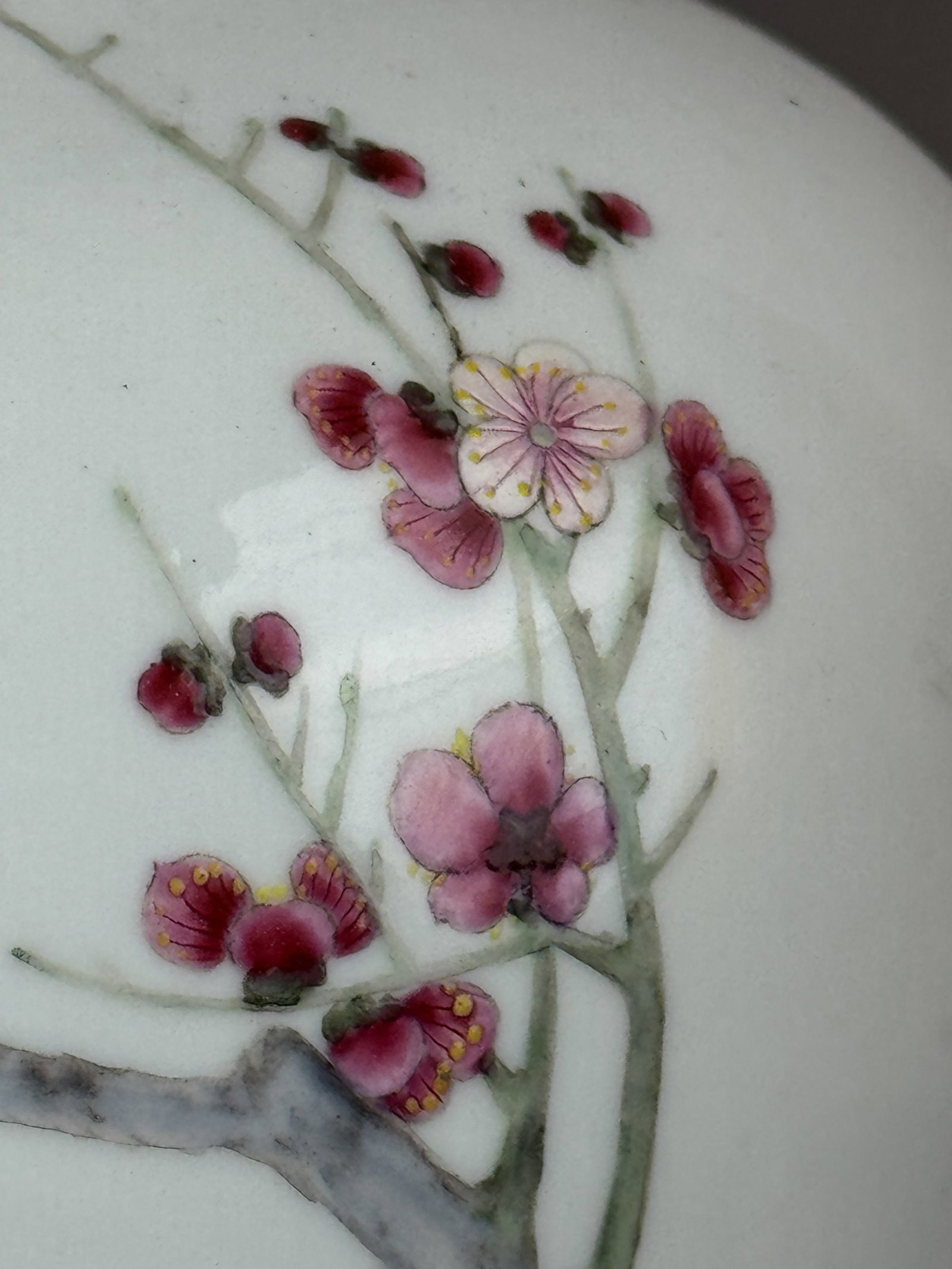 CHINESE FAMILLE ROSE PORCELAIN VASE LAMP WITH BIRD MOTIF - 4
