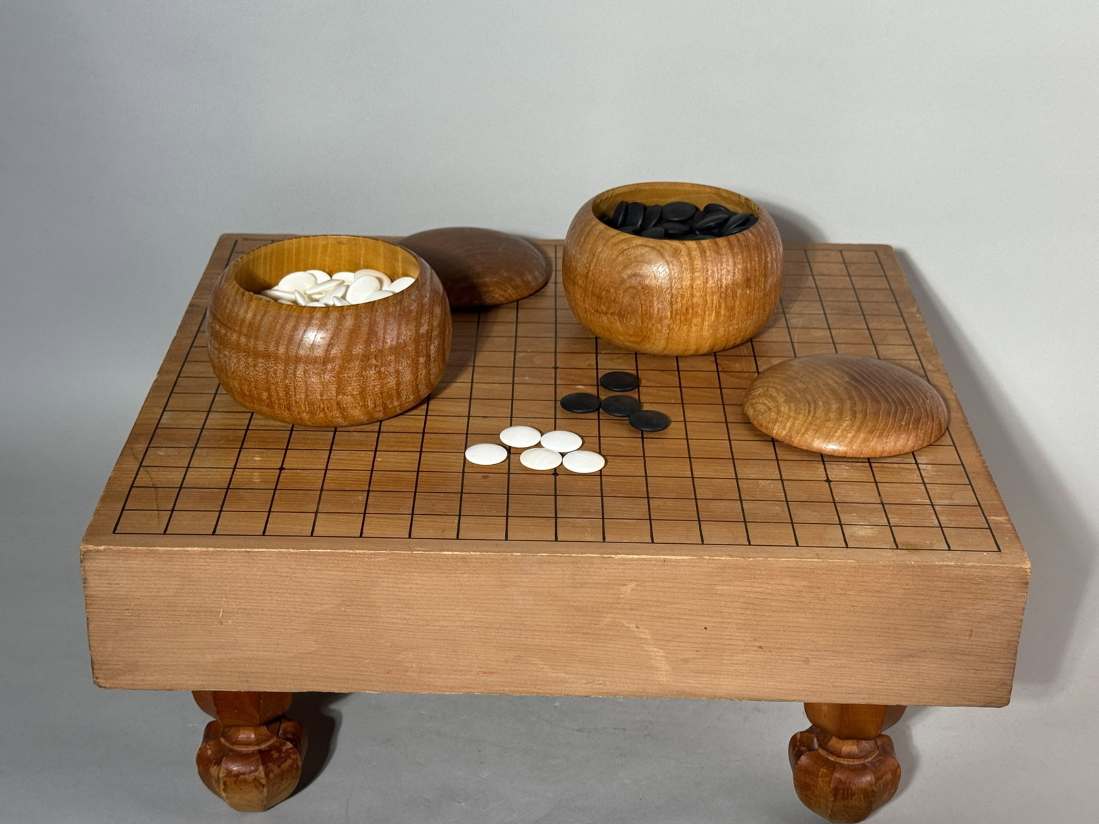COMPLETE JAPANESE WOOD GO GAME SET (1 of 5)