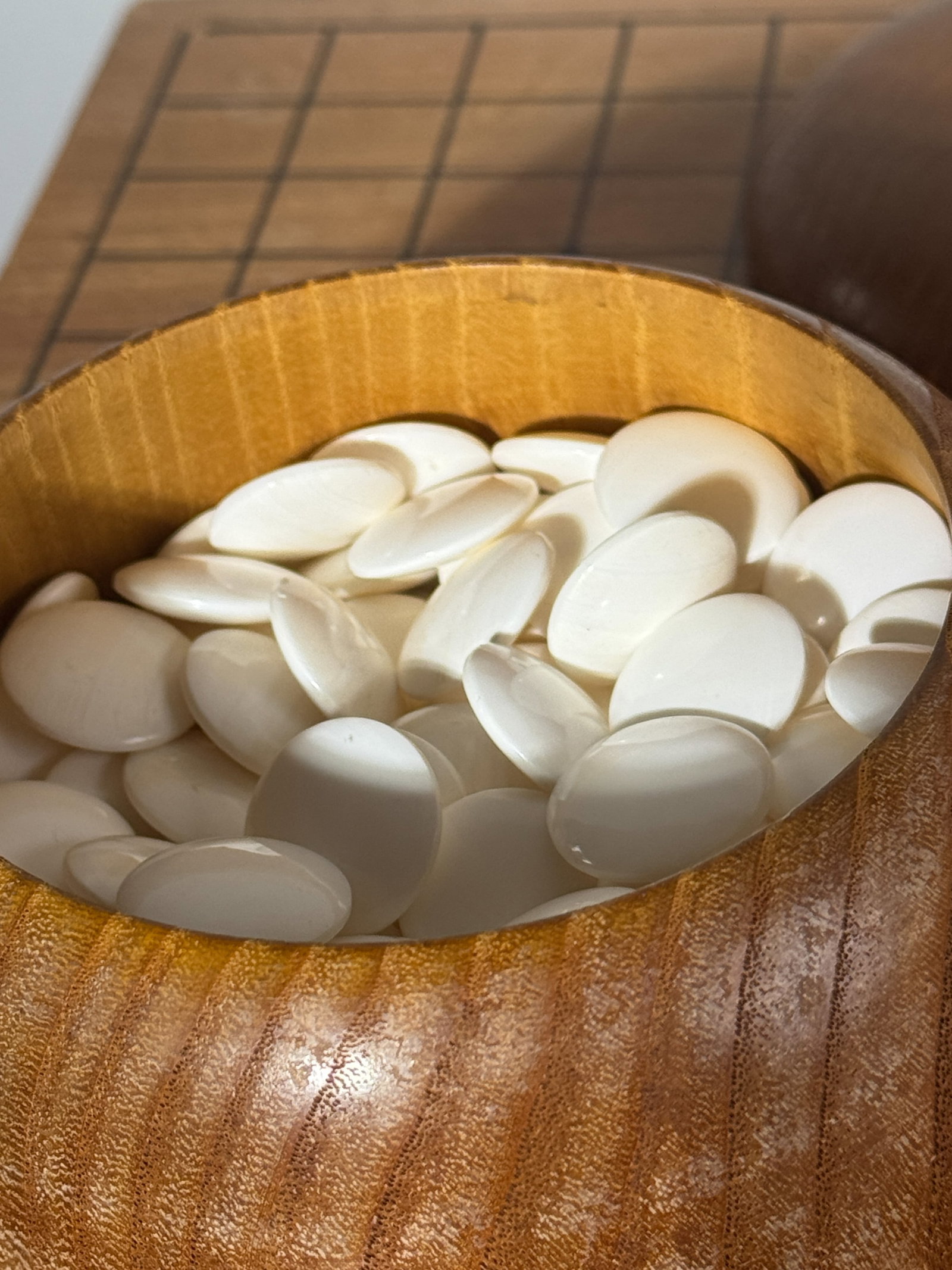 COMPLETE JAPANESE WOOD GO GAME SET - 3