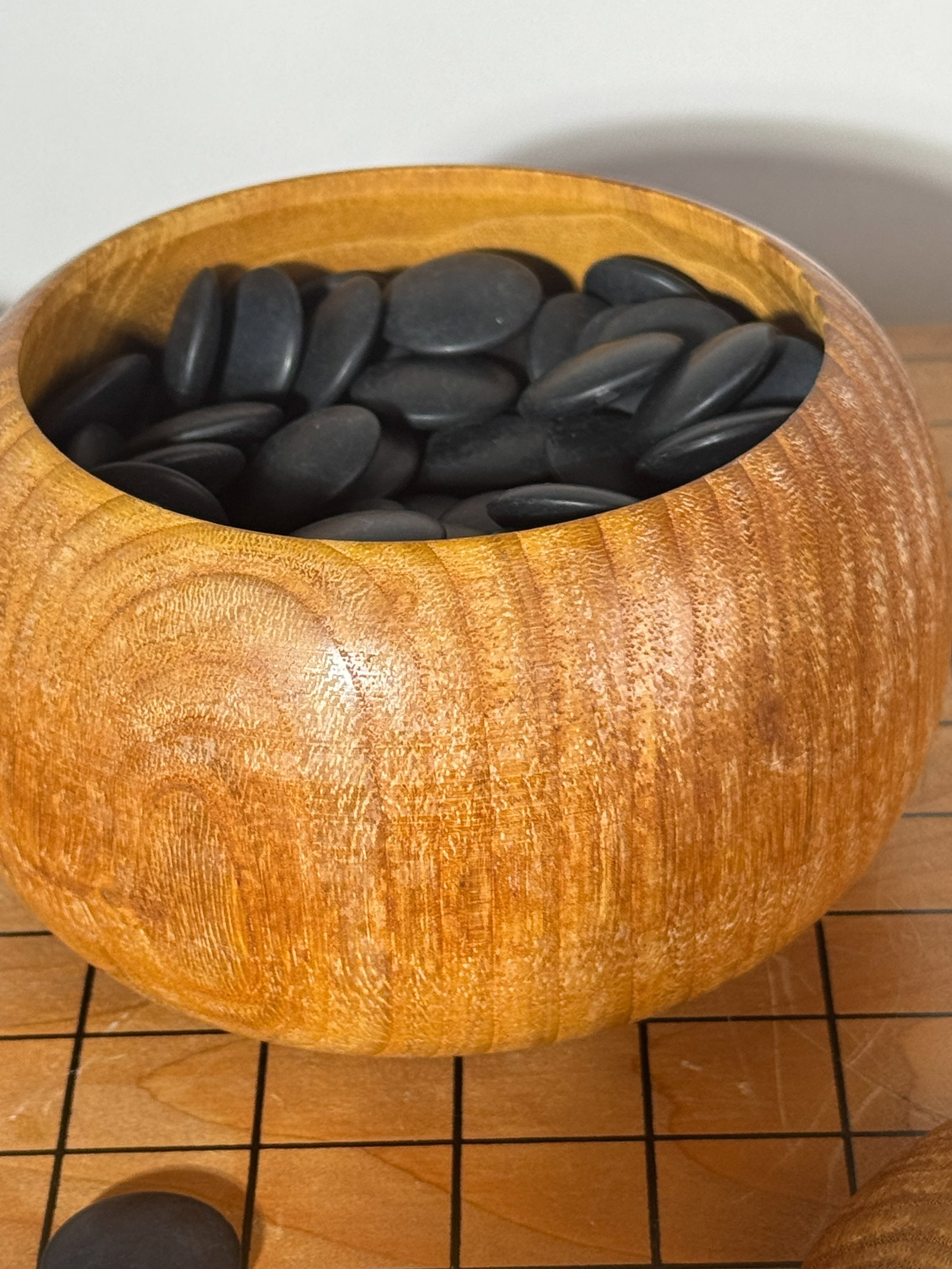 COMPLETE JAPANESE WOOD GO GAME SET - 4