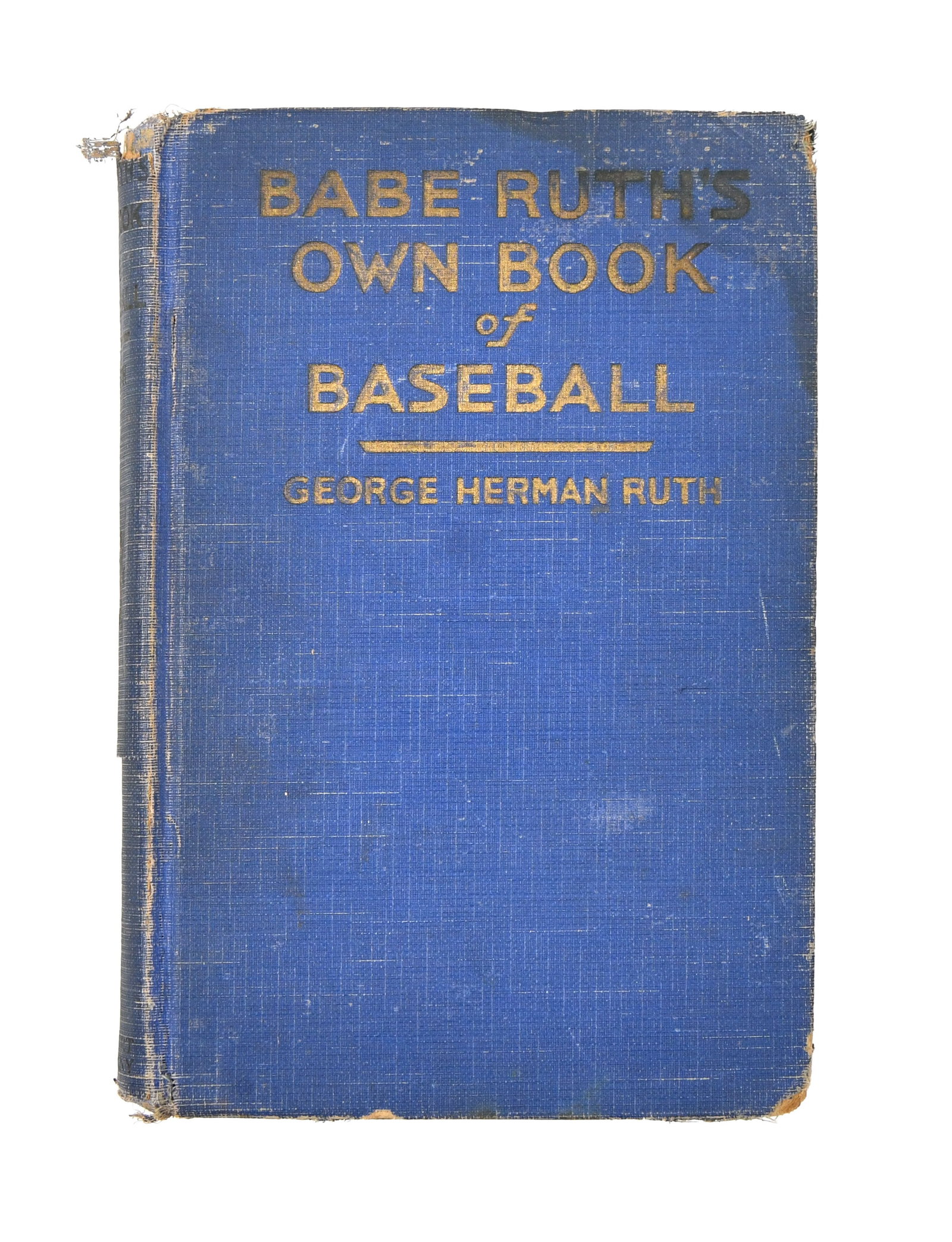 BABE RUTH, BOOK "BABE RUTH'S OWN BOOK OF BASEBALL", BEARING SIGNATURE (1 of 4)