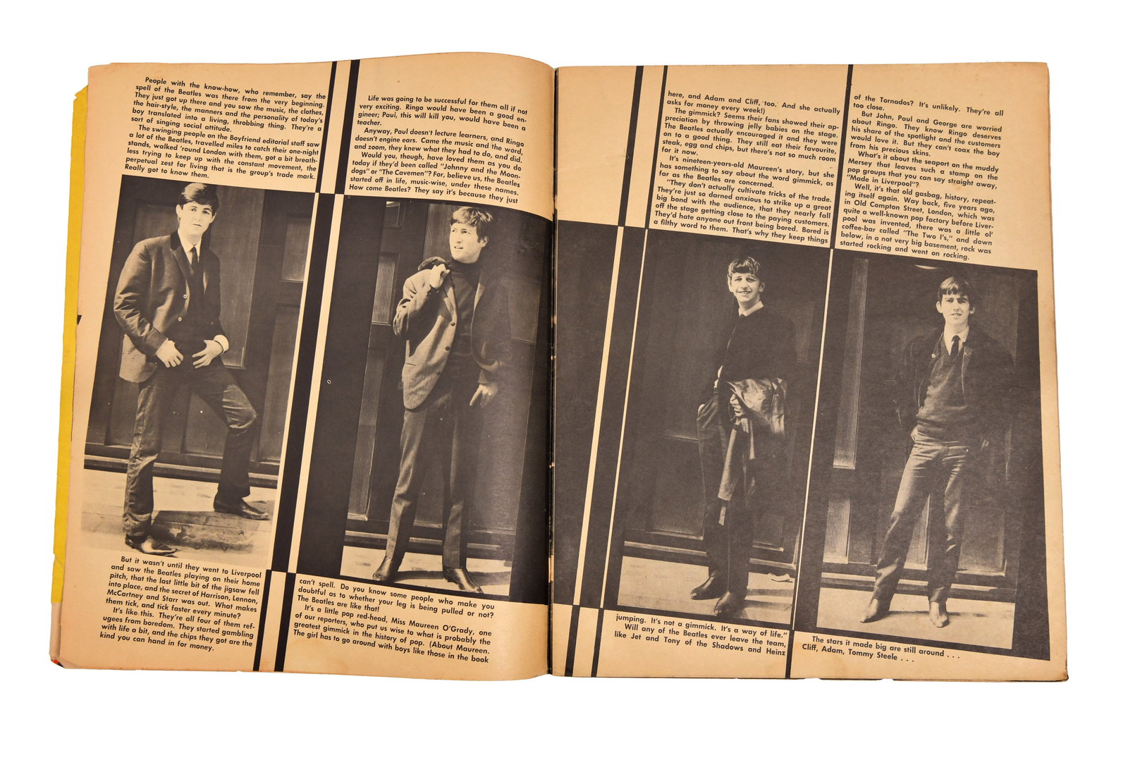 THE BEATLES, MAGAZINE "BEATLES 'ROUND THE WORLD", BEARING SIGNATURES - 2