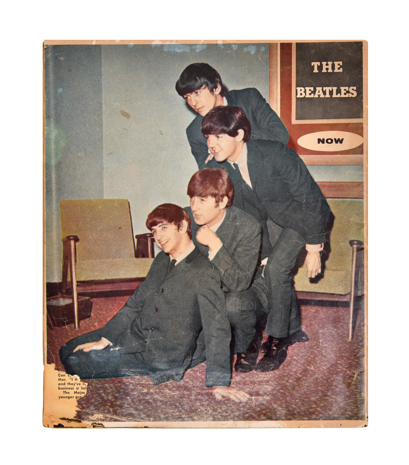 THE BEATLES, MAGAZINE "BEATLES 'ROUND THE WORLD", BEARING SIGNATURES - 3