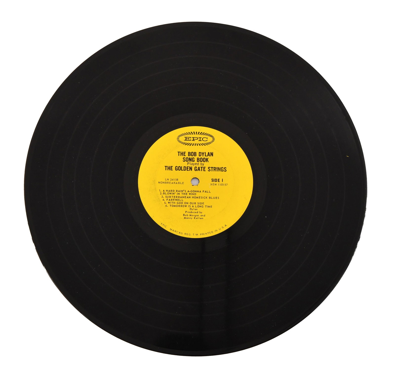 BOB DYLAN, ALBUM "THE BOB DYLAN SONG BOOK", BEARING SIGNATURE - 4