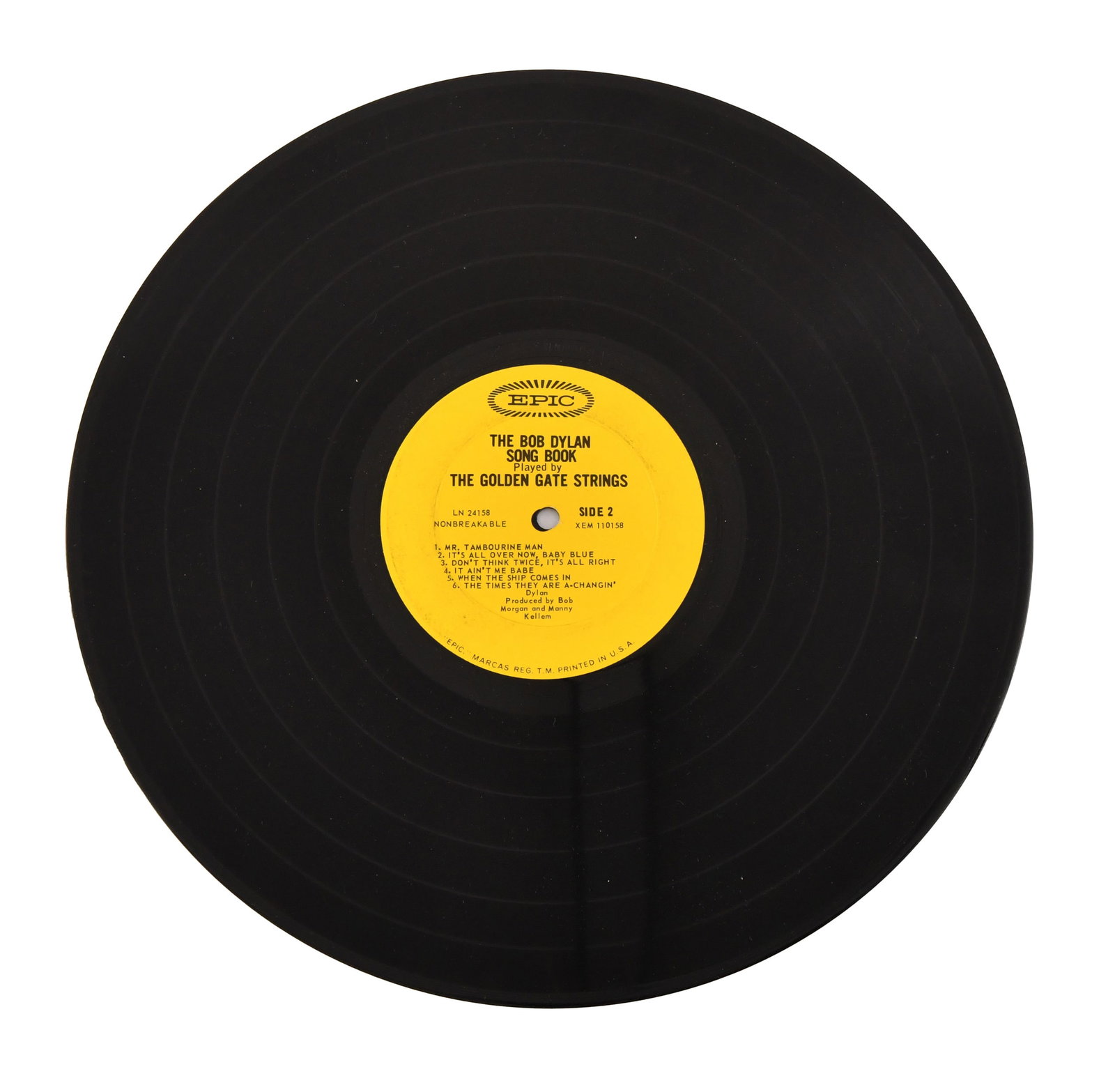 BOB DYLAN, ALBUM "THE BOB DYLAN SONG BOOK", BEARING SIGNATURE - 5