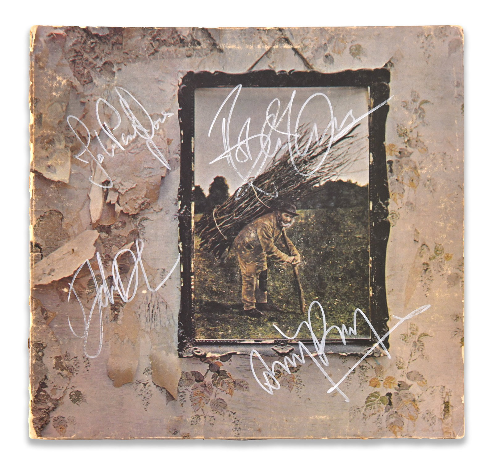 LED ZEPPELIN, ALBUM "LED ZEPPELIN IV", BEARING SIGNATURES (1 of 5)