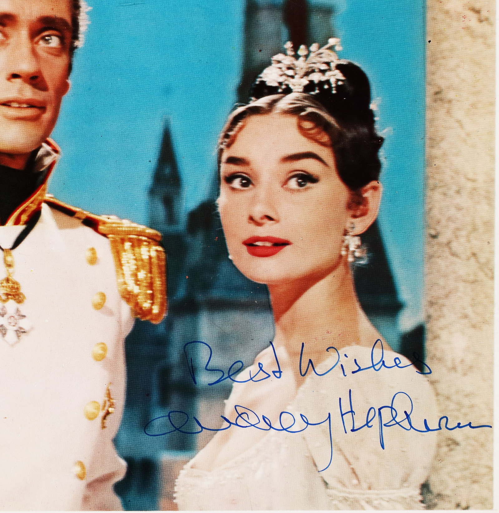 AUDREY HEPBURN, PHOTOGRAPH "WAR AND PEACE", BEARING SIGNATURE - 2