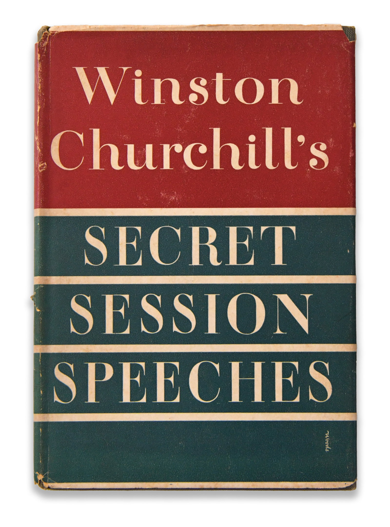 WINSTON CHURCHILL, BOOK "SECRET SESSION SPEECHES", BEARING SIGNATURE (1 of 4)