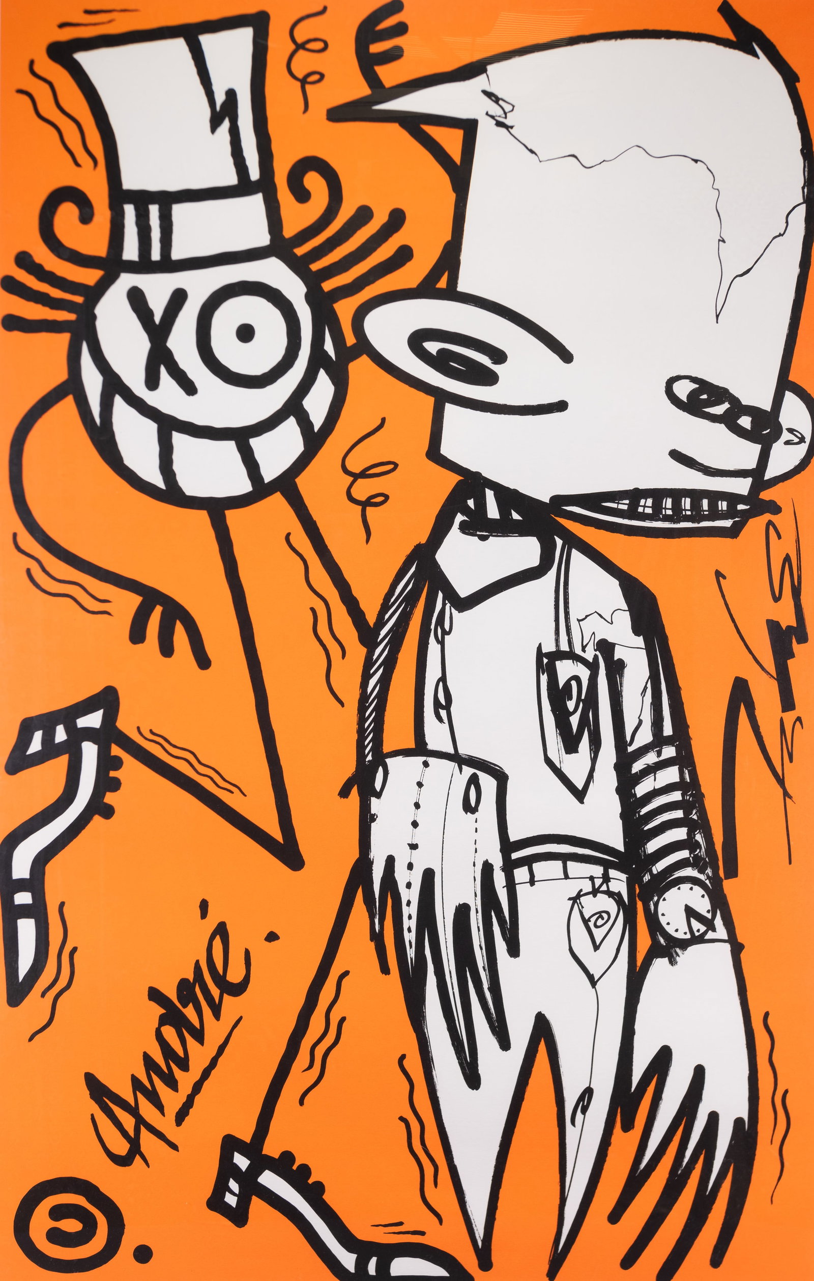 Futura 2000 (American, b. 1955), Chez Nous - Orange, Andre Saraiva & Amp - 2