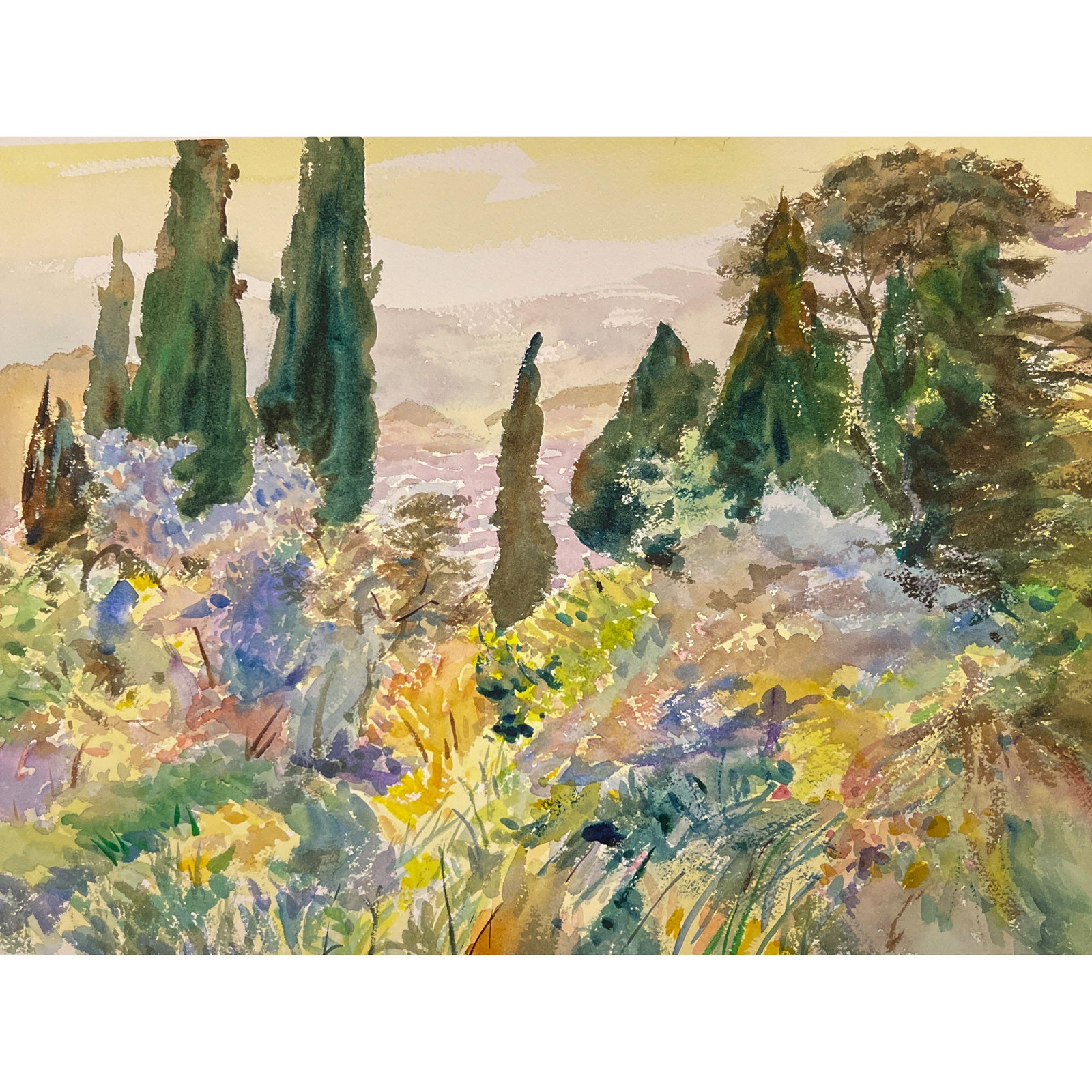 John Singer Sargent (Italian, 1856-1925), After, Landscape, Watercolor on Paper (1 of 4)