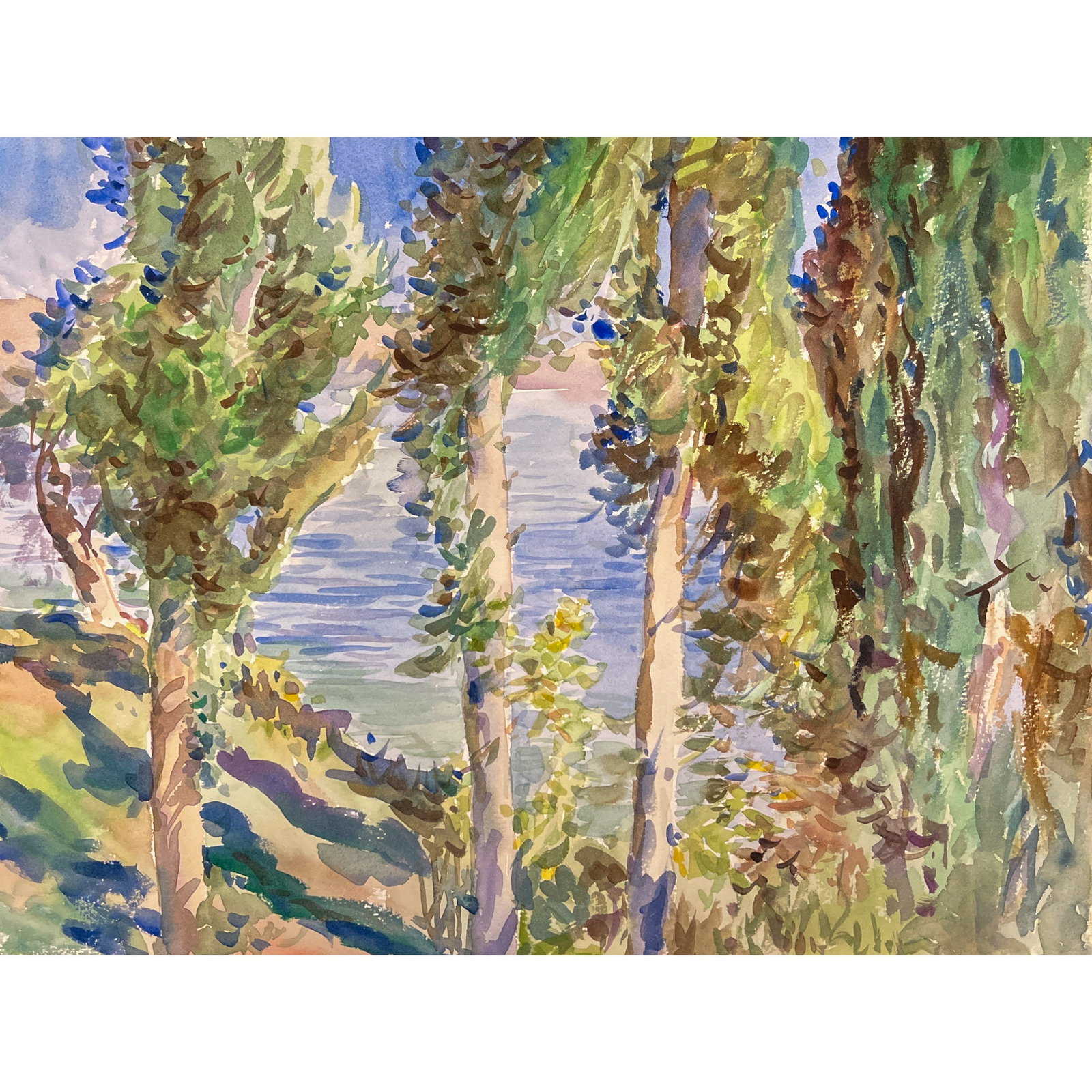 John Singer Sargent (Italian, 1856-1925), After, Landscape, Watercolor on Paper (1 of 4)