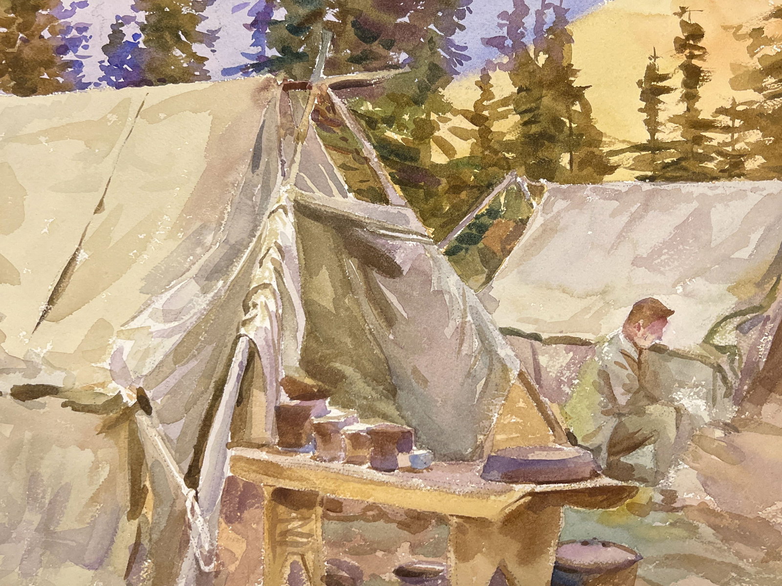 John Singer Sargent (Italian, 1856-1925), After, Camp at Lake O'Hara, Watercolor on Paper - 2
