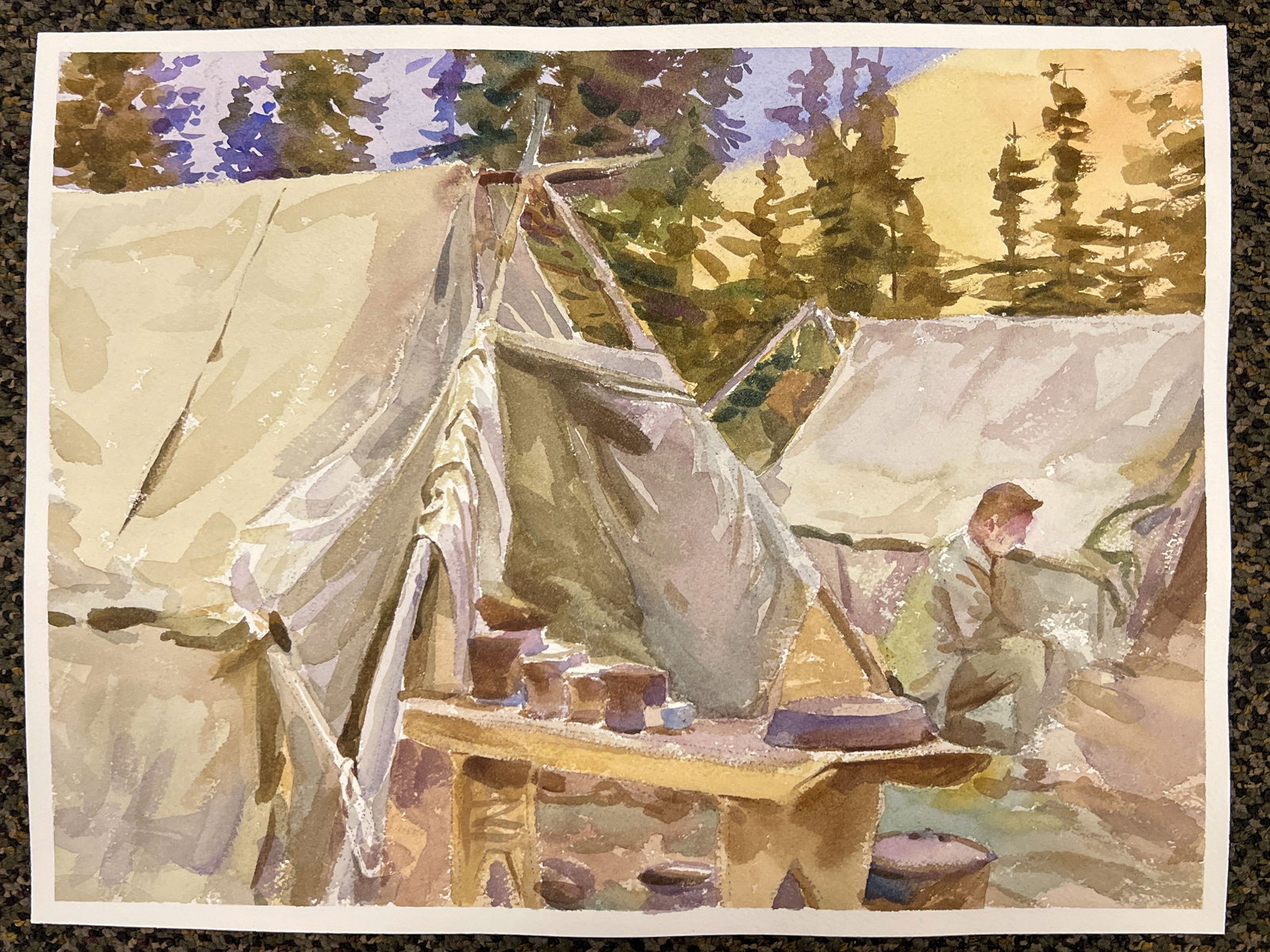 John Singer Sargent (Italian, 1856-1925), After, Camp at Lake O'Hara, Watercolor on Paper - 3