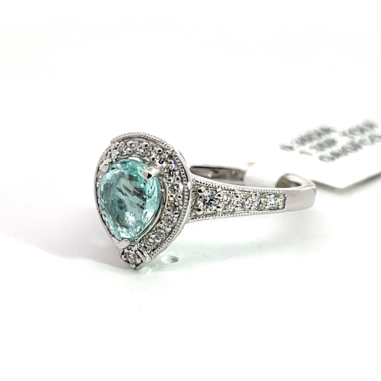 Platinum, Tourmaline and Diamond Ring with GGA & GFCO - 2