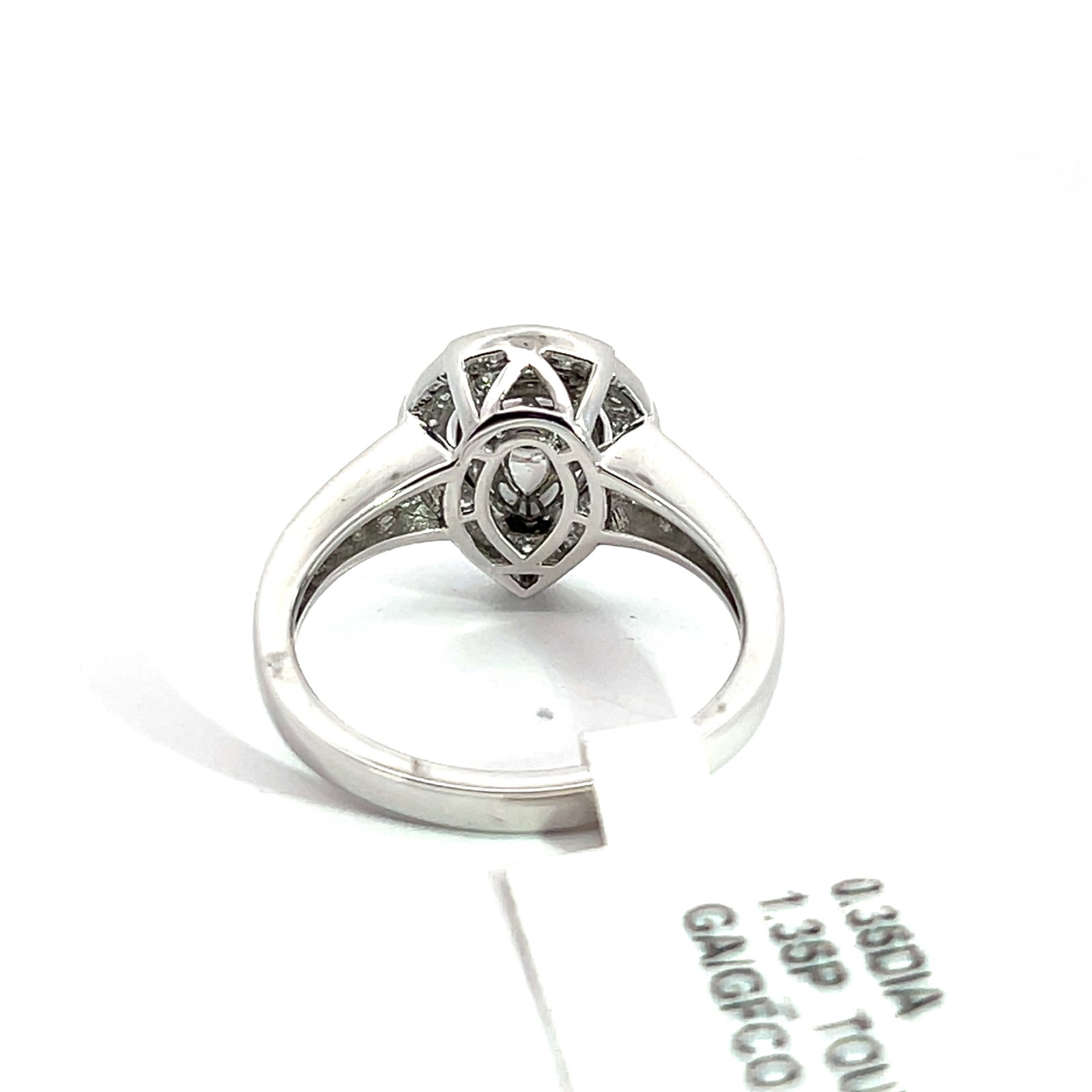 Platinum, Tourmaline and Diamond Ring with GGA & GFCO - 4