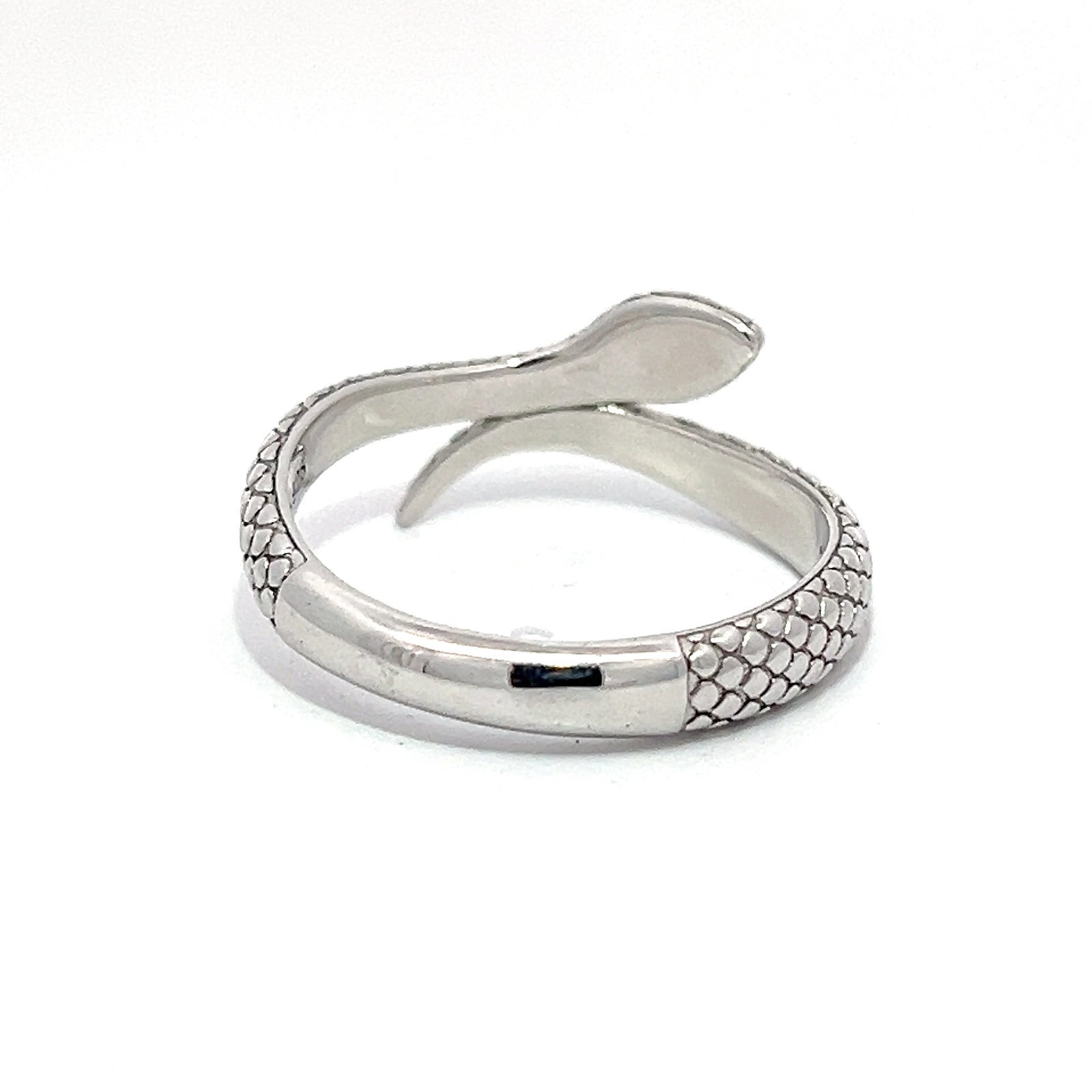 A TI SENTO SNAKE SILVER RING - 3