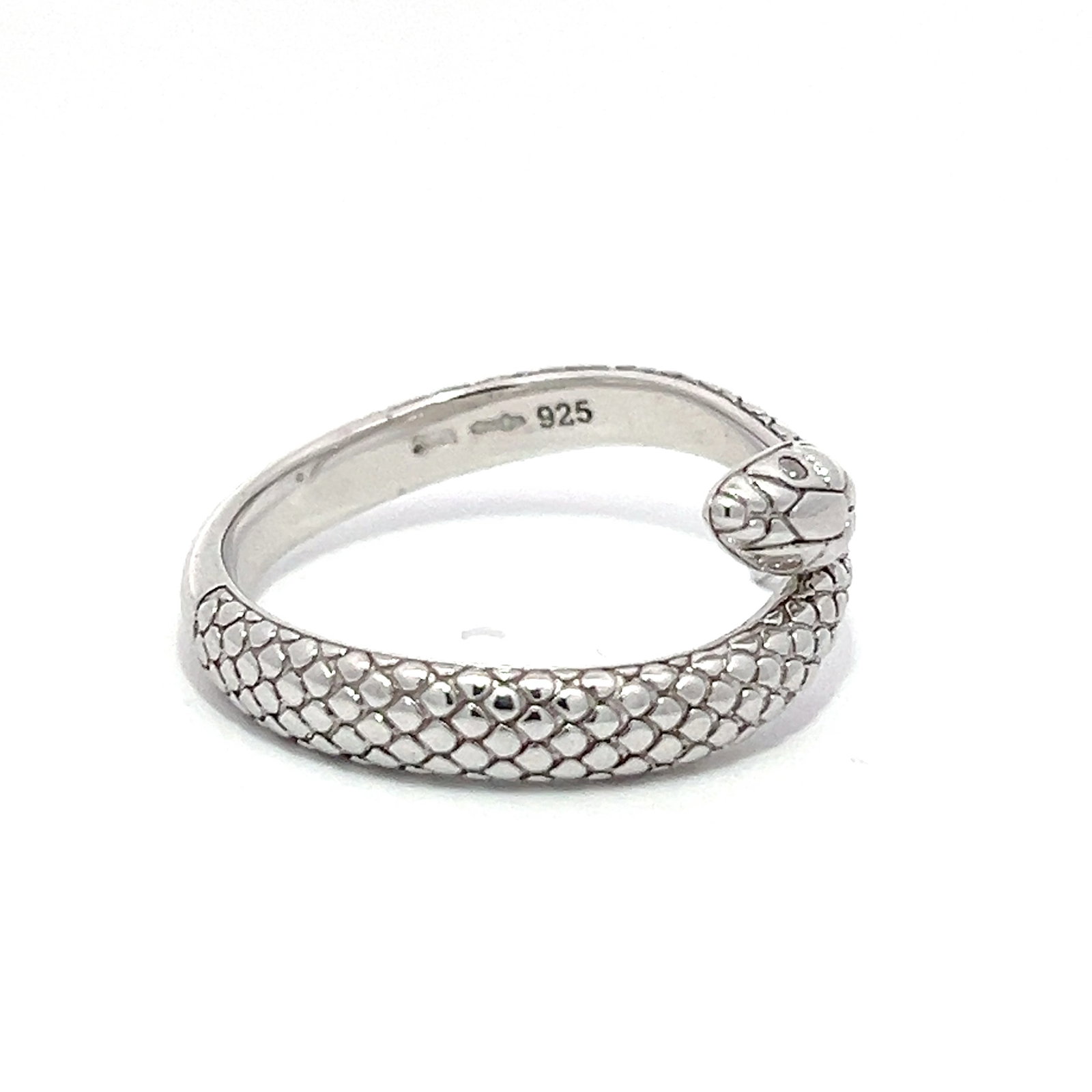A TI SENTO SNAKE SILVER RING - 4