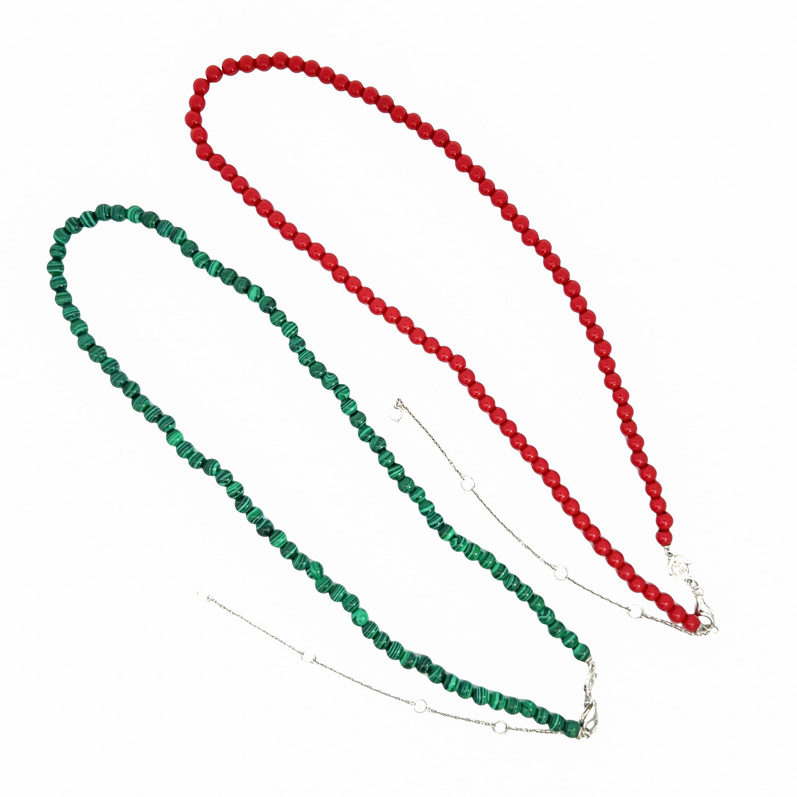 (LOT OF 2) TWO TI SENTO NECKLACES: (lot of 2) Two TI SENTO necklaces. Length: 48 cm; 49 cm