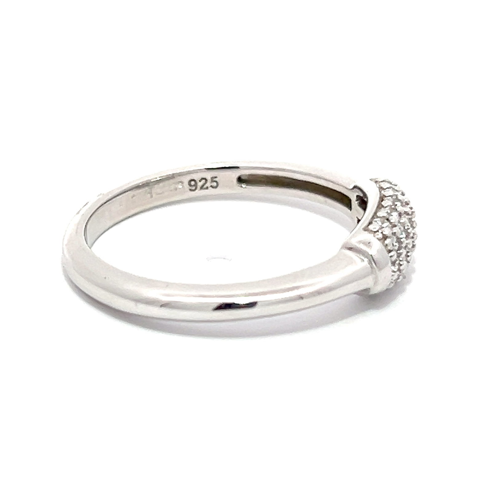 A TI SENTO SILVER AND DIAMOND RING - 4