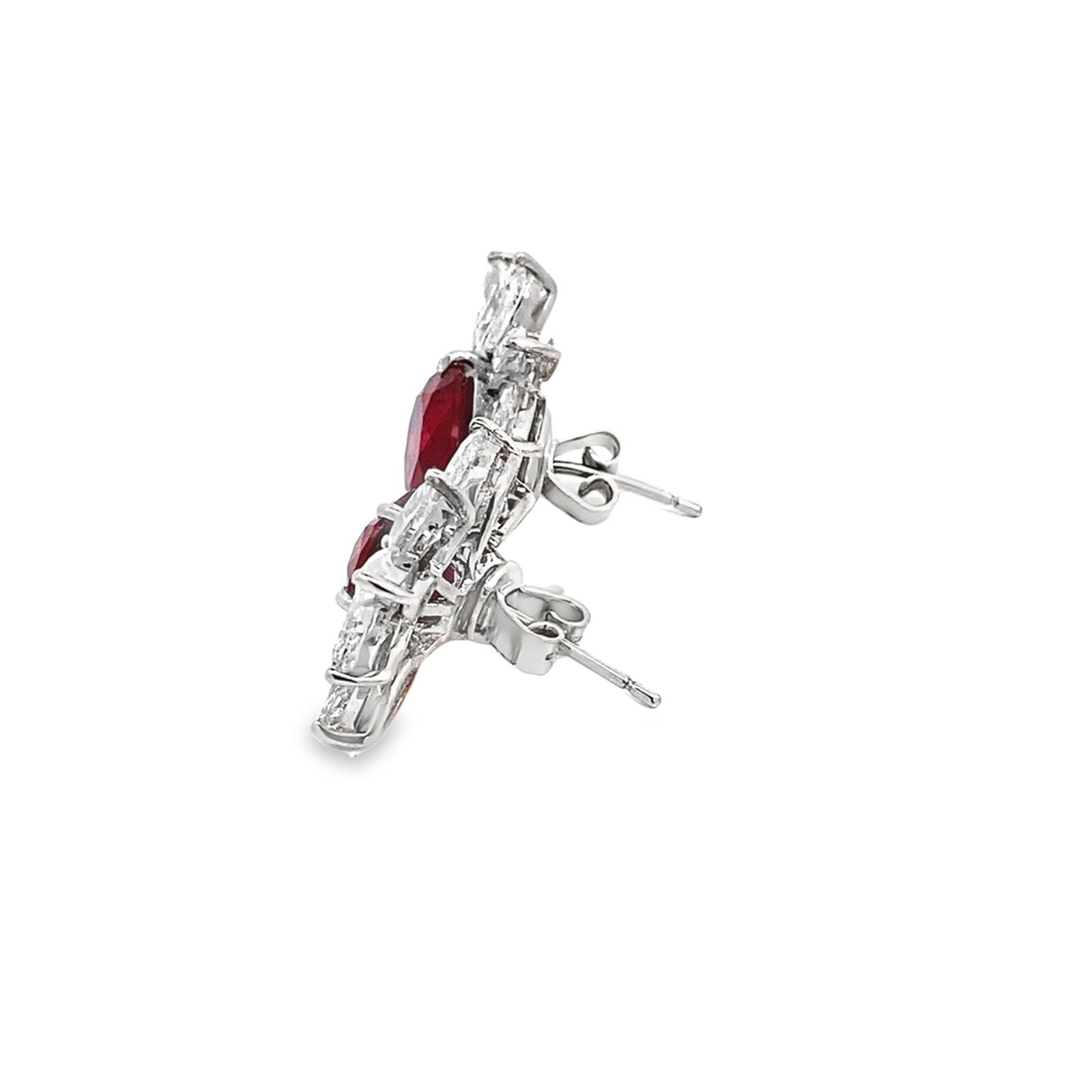 PAIR OF GEMSTONE FASHION JEWELRY EARRINGS - 2