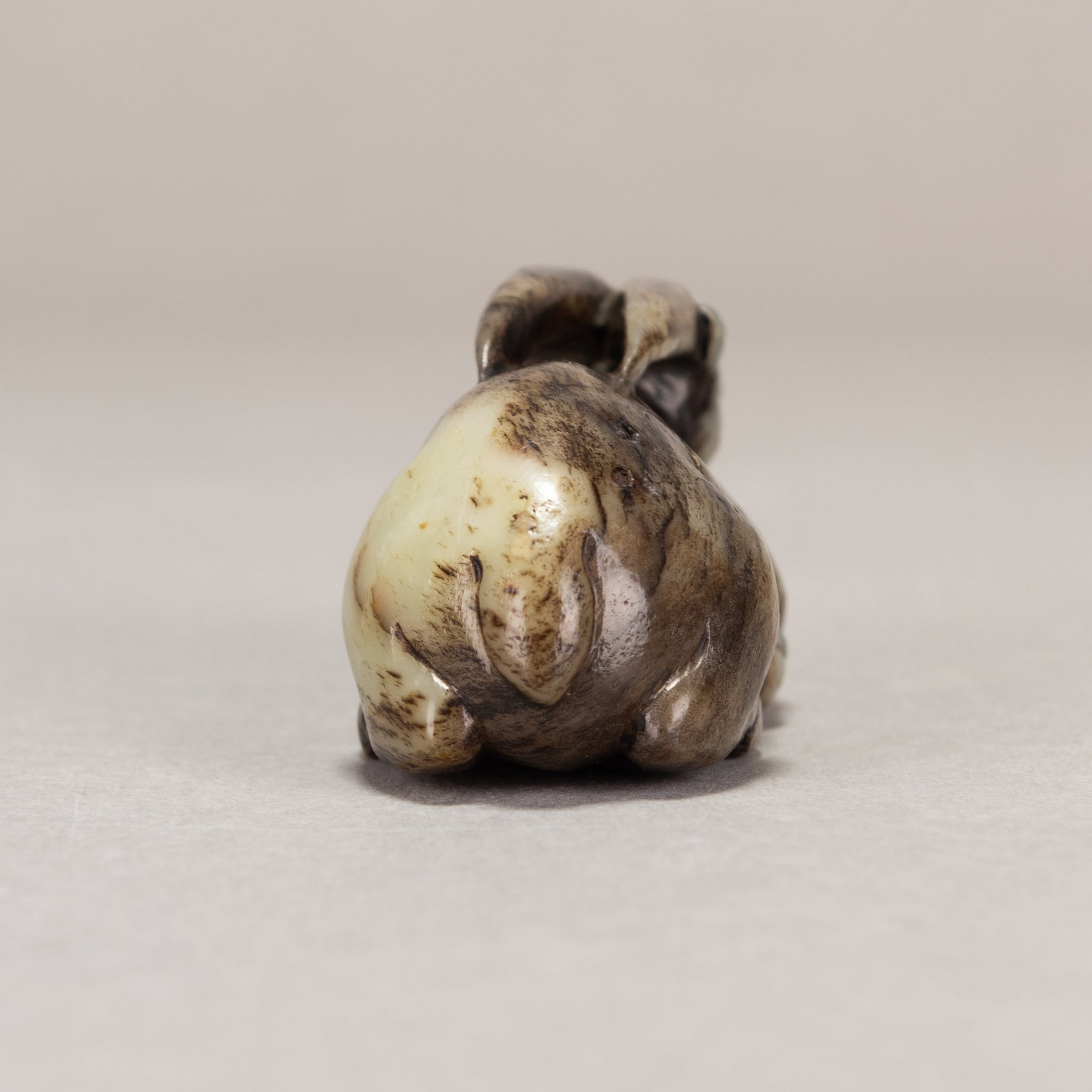 EARLY CHINESE JADE CARVING OF A GOAT - 6