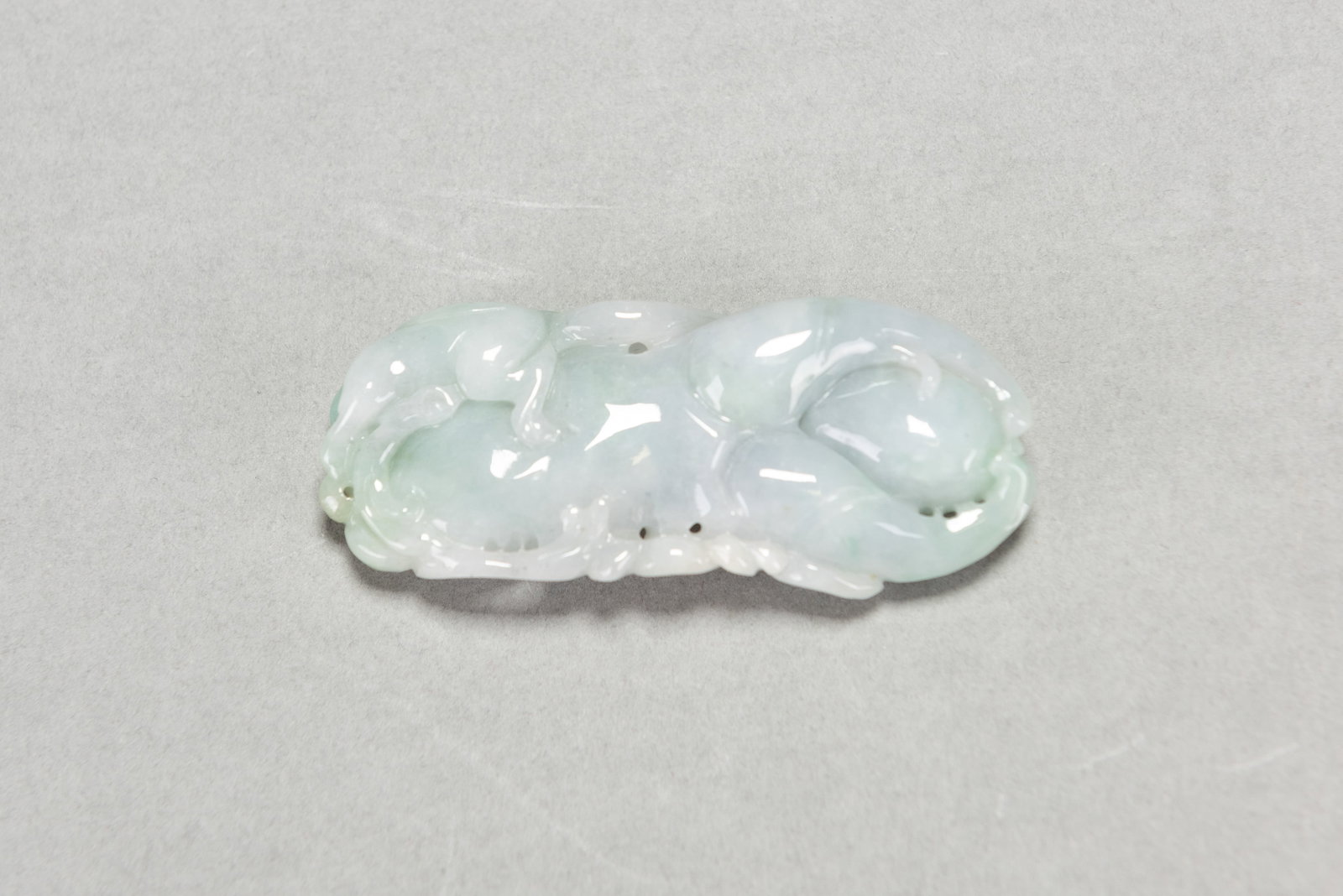 CARVED JADEITE PENDANT - 2