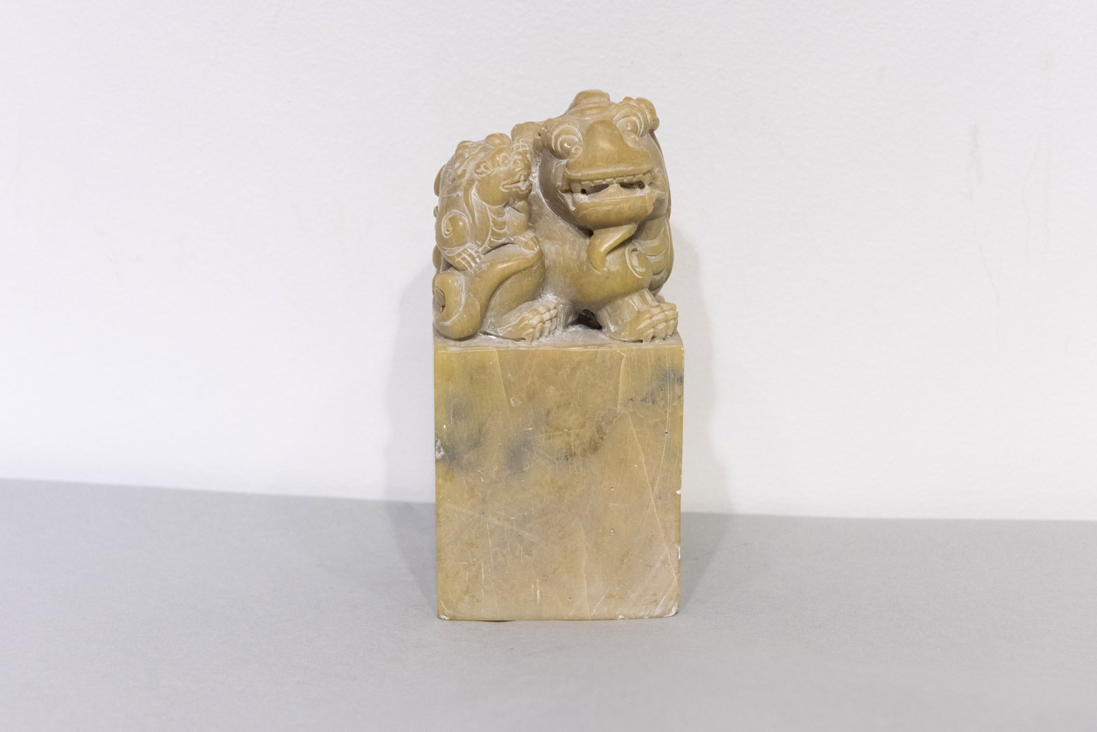 A CHINESE CARVED STONE STAMP - 2