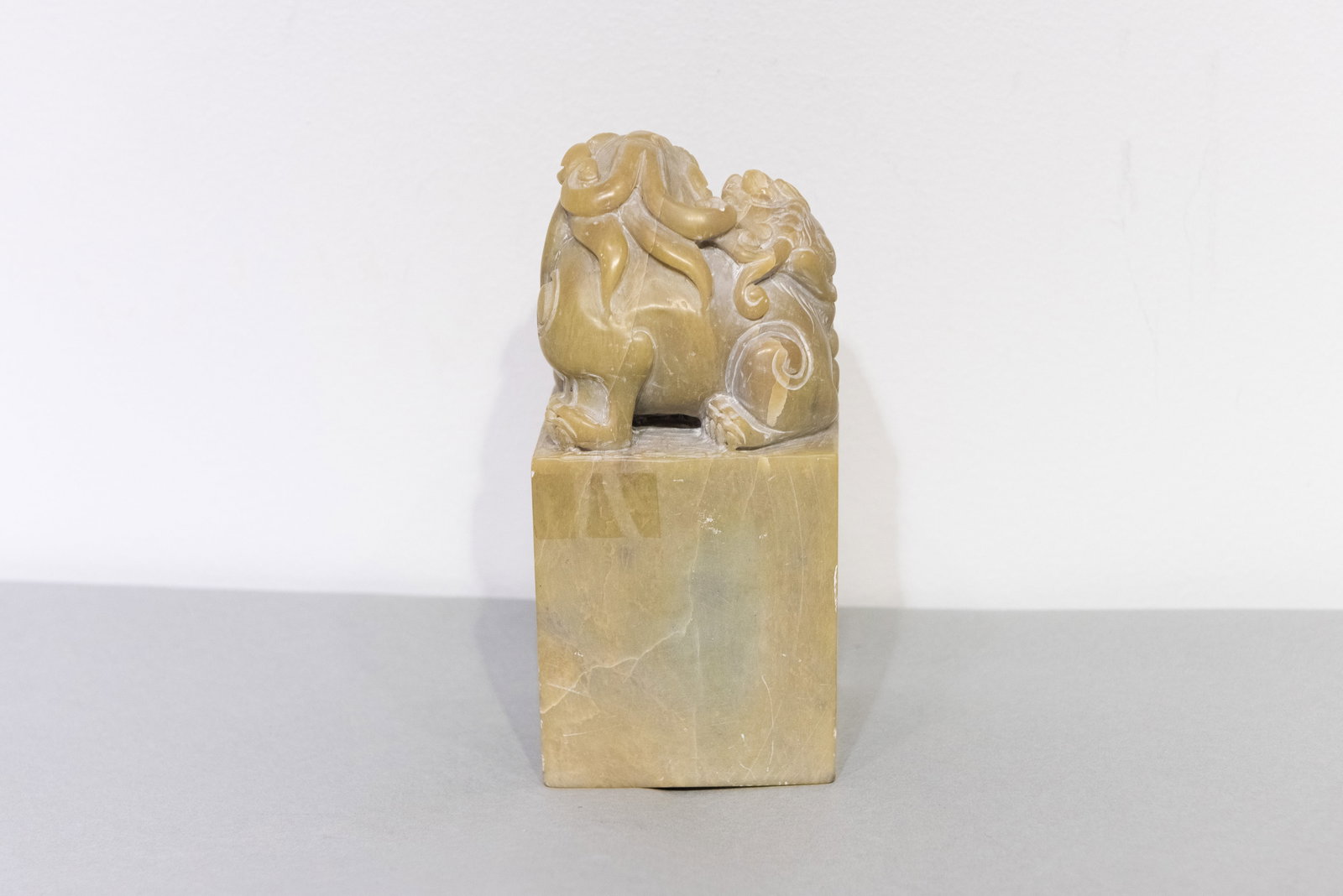 A CHINESE CARVED STONE STAMP - 4