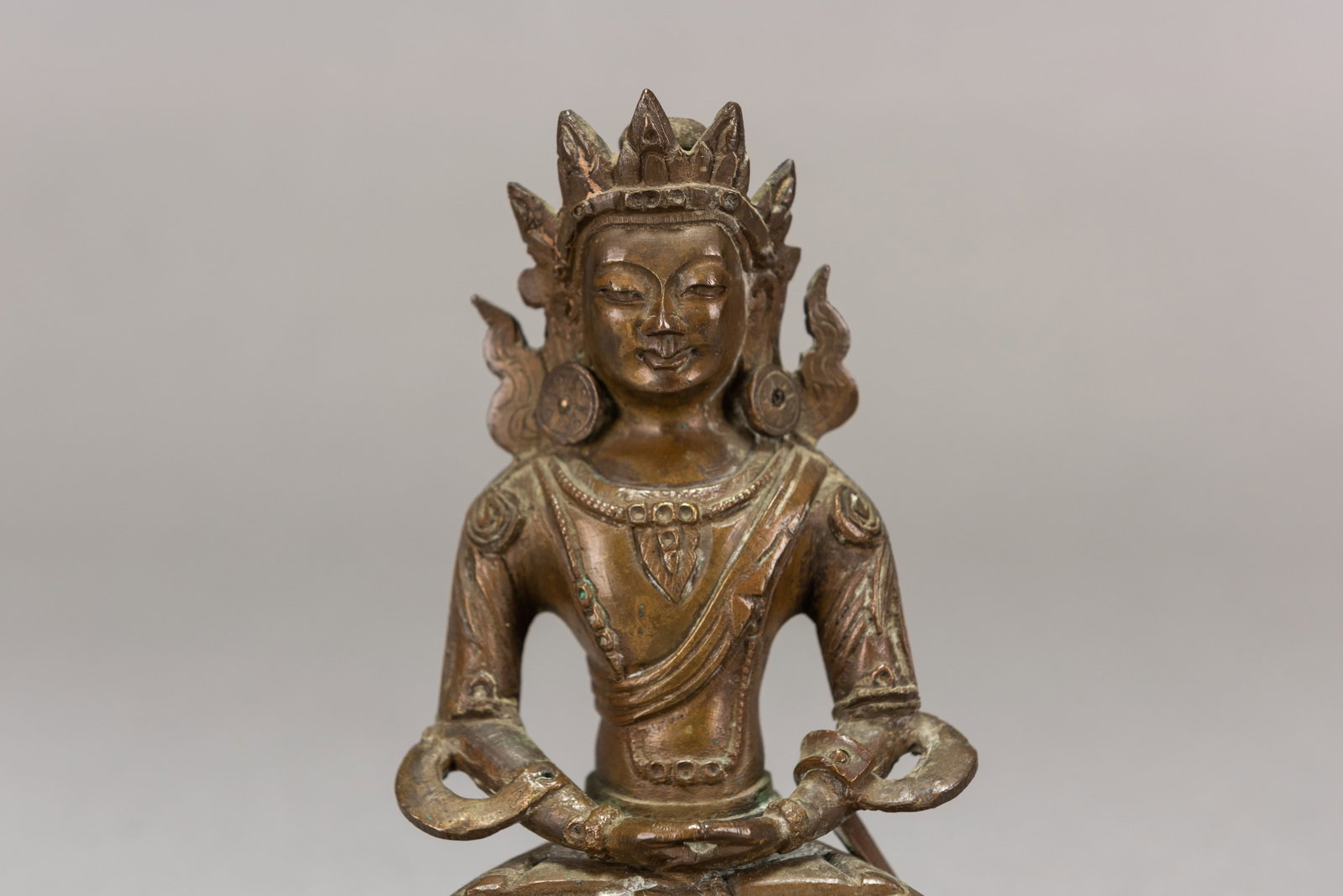 SINO-TIBETAN BRONZE BODHISATTVA, 19TH CENTURY - 2